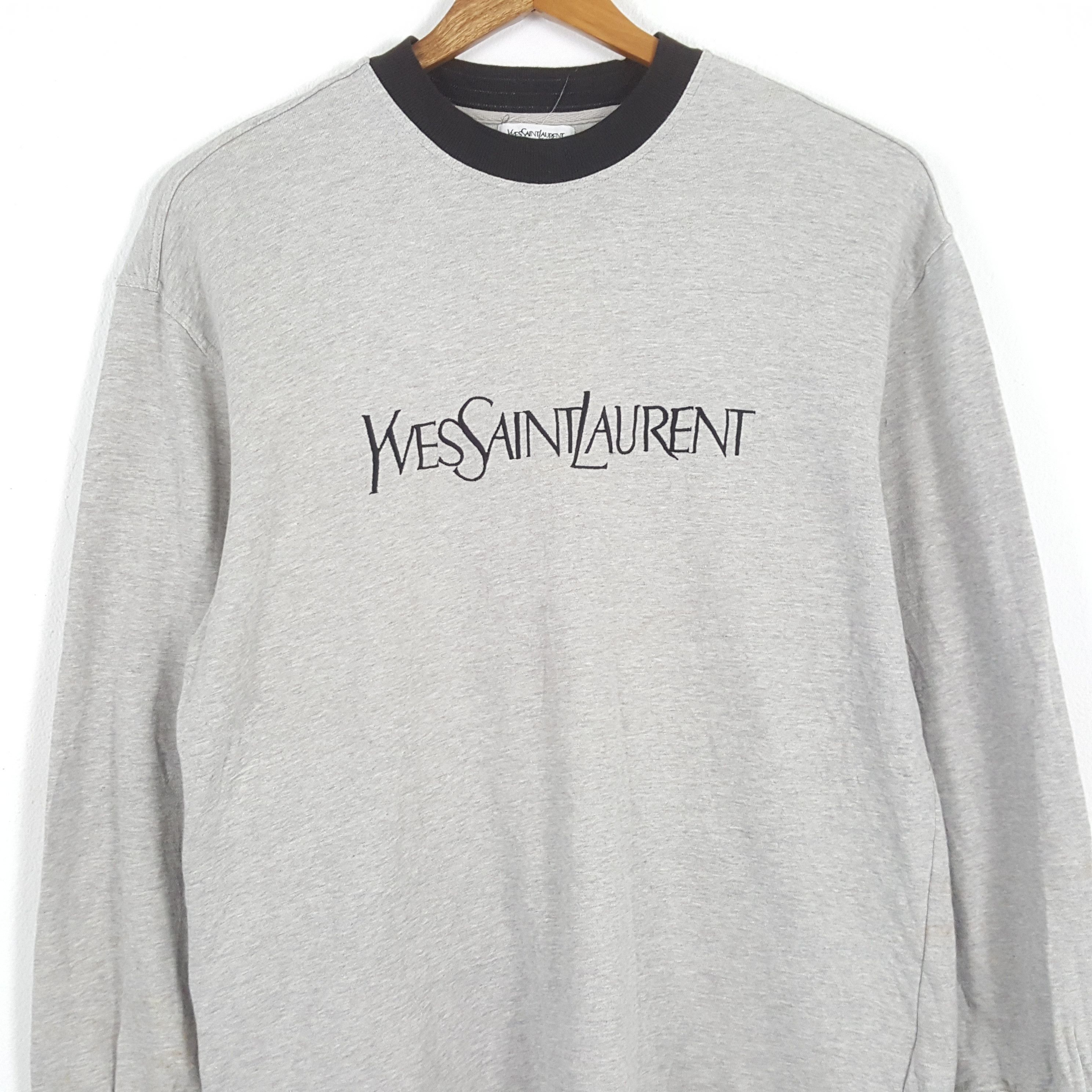 Vintage × Yves Saint Laurent Vintage YVES SAINT LAURENT Italian Fashion Brand T-Shirts Size US XL / EU 56 / 4 - 2 Thumbnail