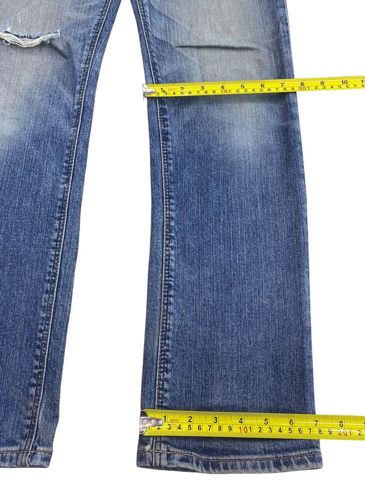Edwin Edwin 503 Whiskers Faded Wash Style Ripped Jeans Size US 28 / EU 44 - 8 Thumbnail