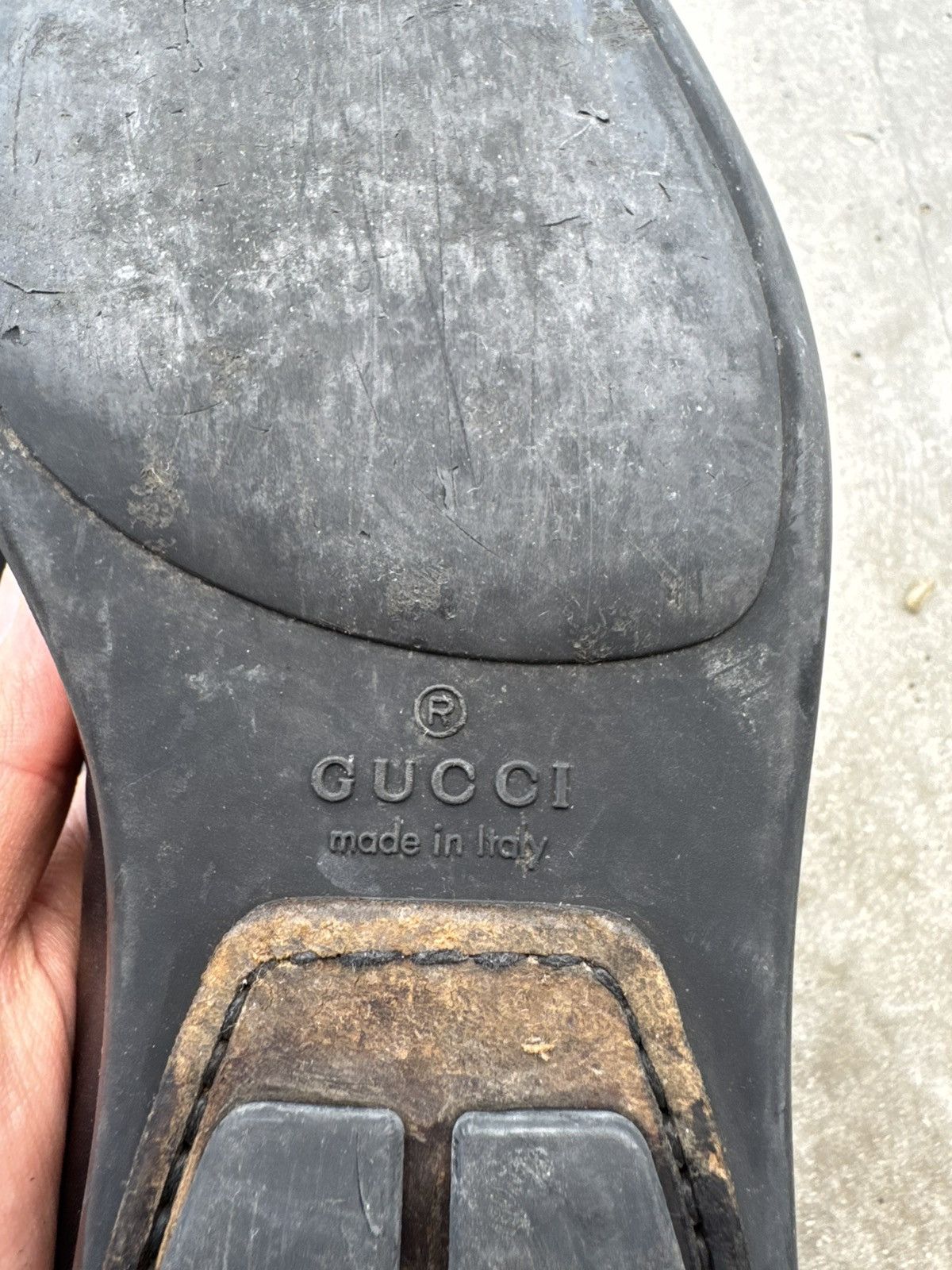 Gucci Vintage Gucci Leather Loafers archive avantgarde style Size US 8 / EU 41 - 7 Thumbnail