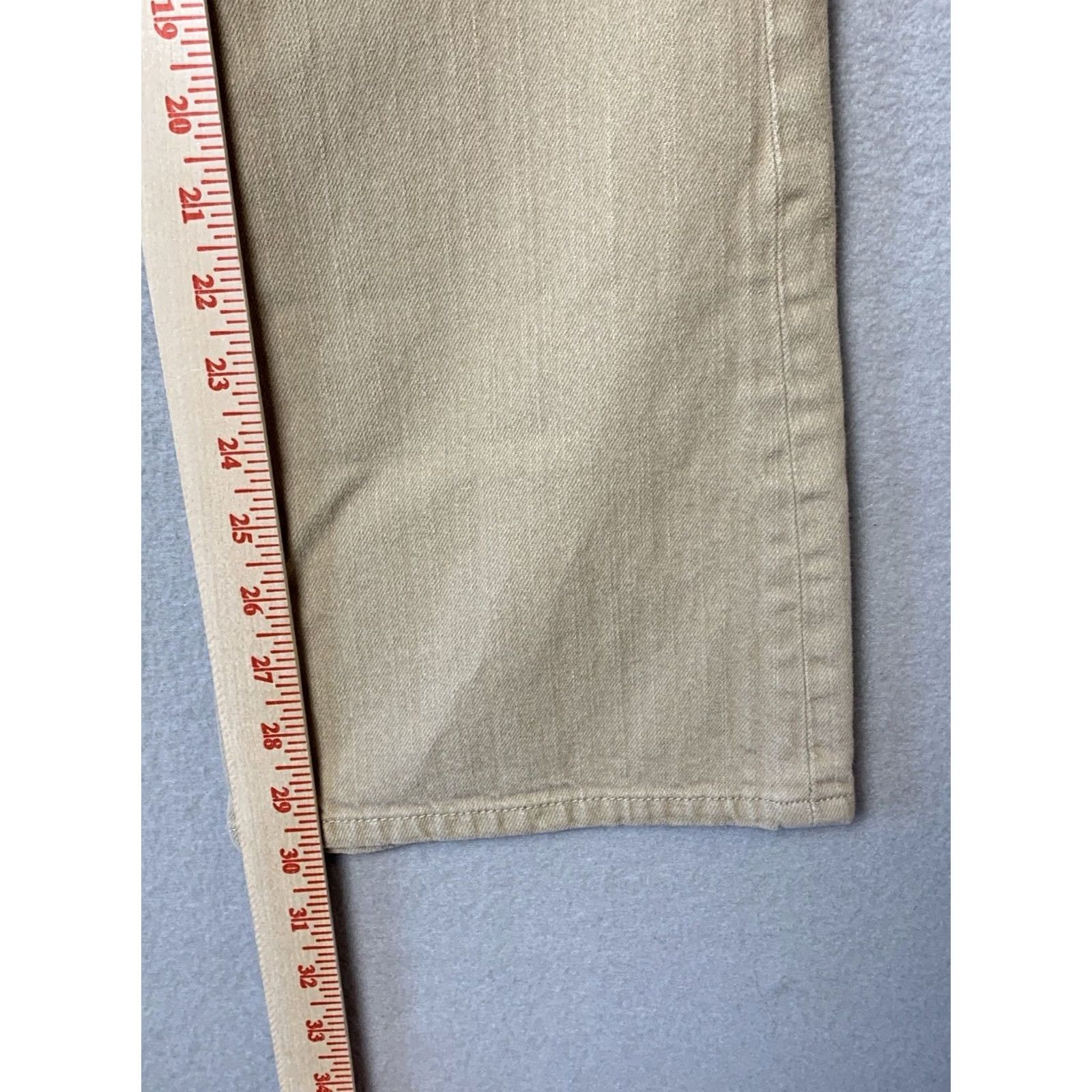 Ralph Lauren VINTAGE Lauren Jeans Co Ralph Lauren Womens Size 8 Beige Bootcut Boho Floral Denim Jeans Regular Flared 80s 90s Hipster Retro (Women) Size 30" / US 8 / IT 44 - 5 Thumbnail