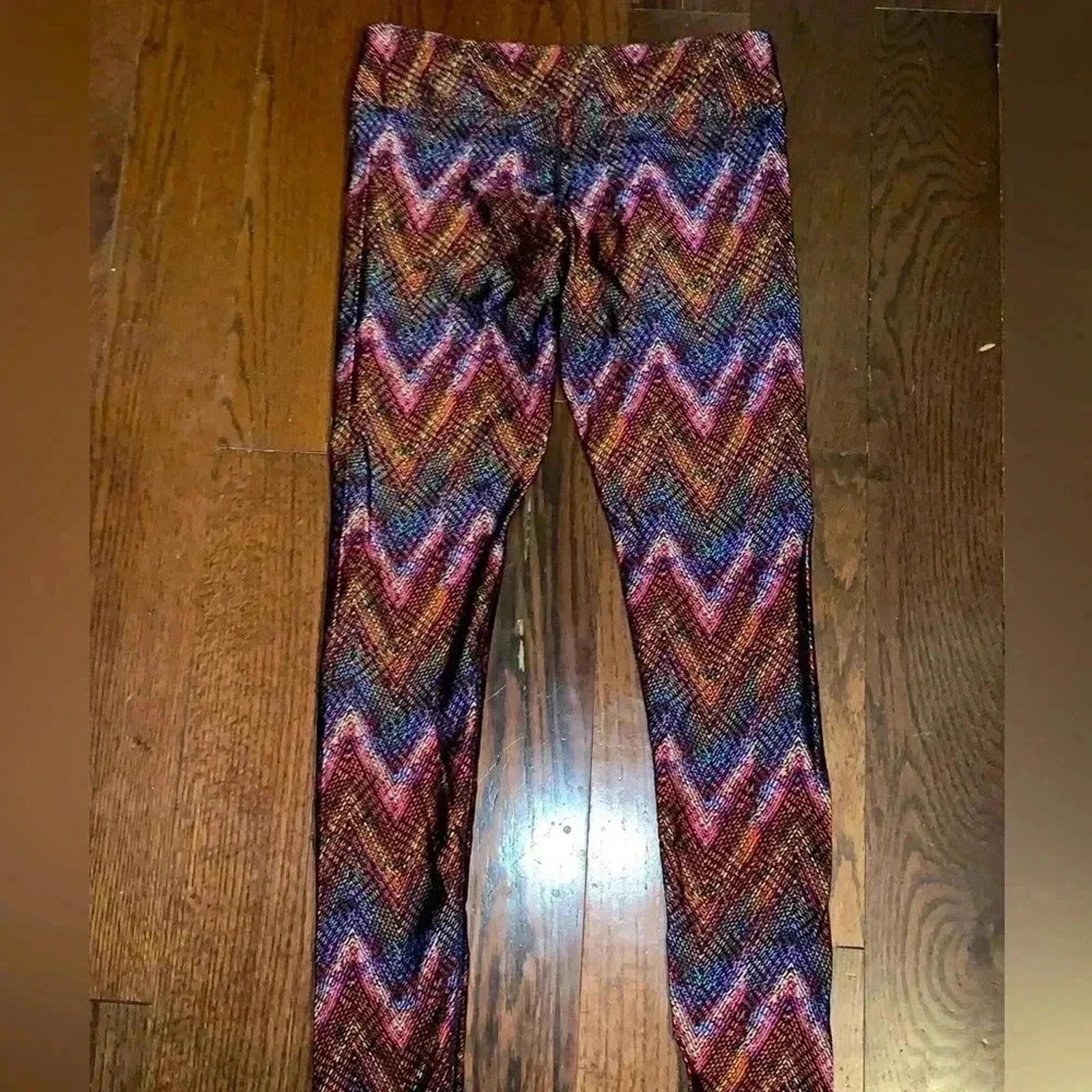 Designer Rainbow Boho leggings Size 36" / US 14 / IT 50 - 1 Thumbnail