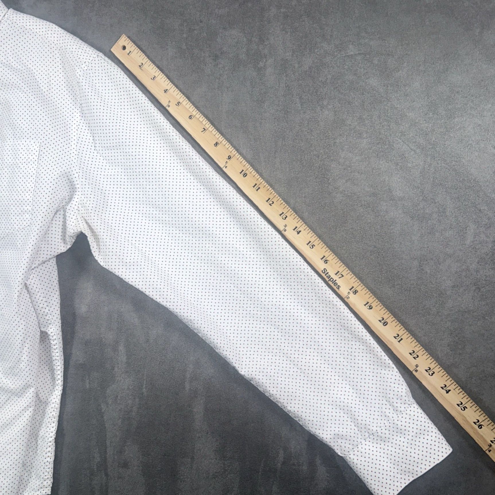 Vintage Penguin Munsingwear Heritage Slim Fit Shirt Mens L Polka Dot White Long Sleeve Size US L / EU 52-54 / 3 - 7 Thumbnail