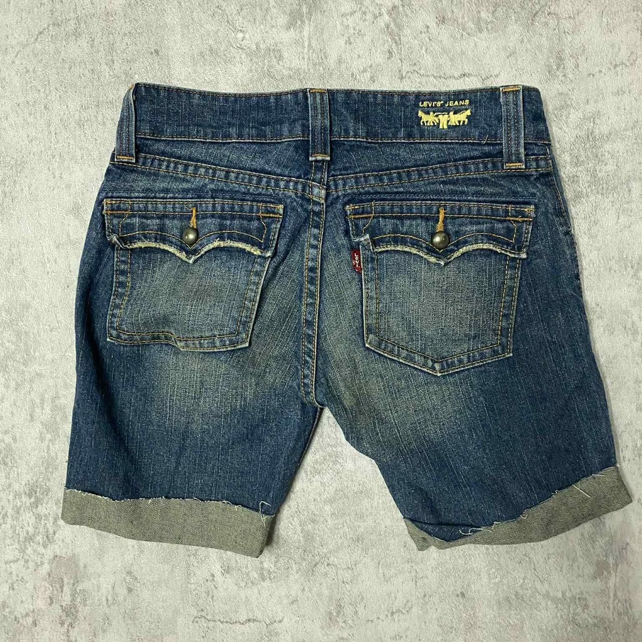 Levi's Levi's navy denim shorts with paisley lining #denimshorts Size US 32 / EU 48 - 2 Thumbnail