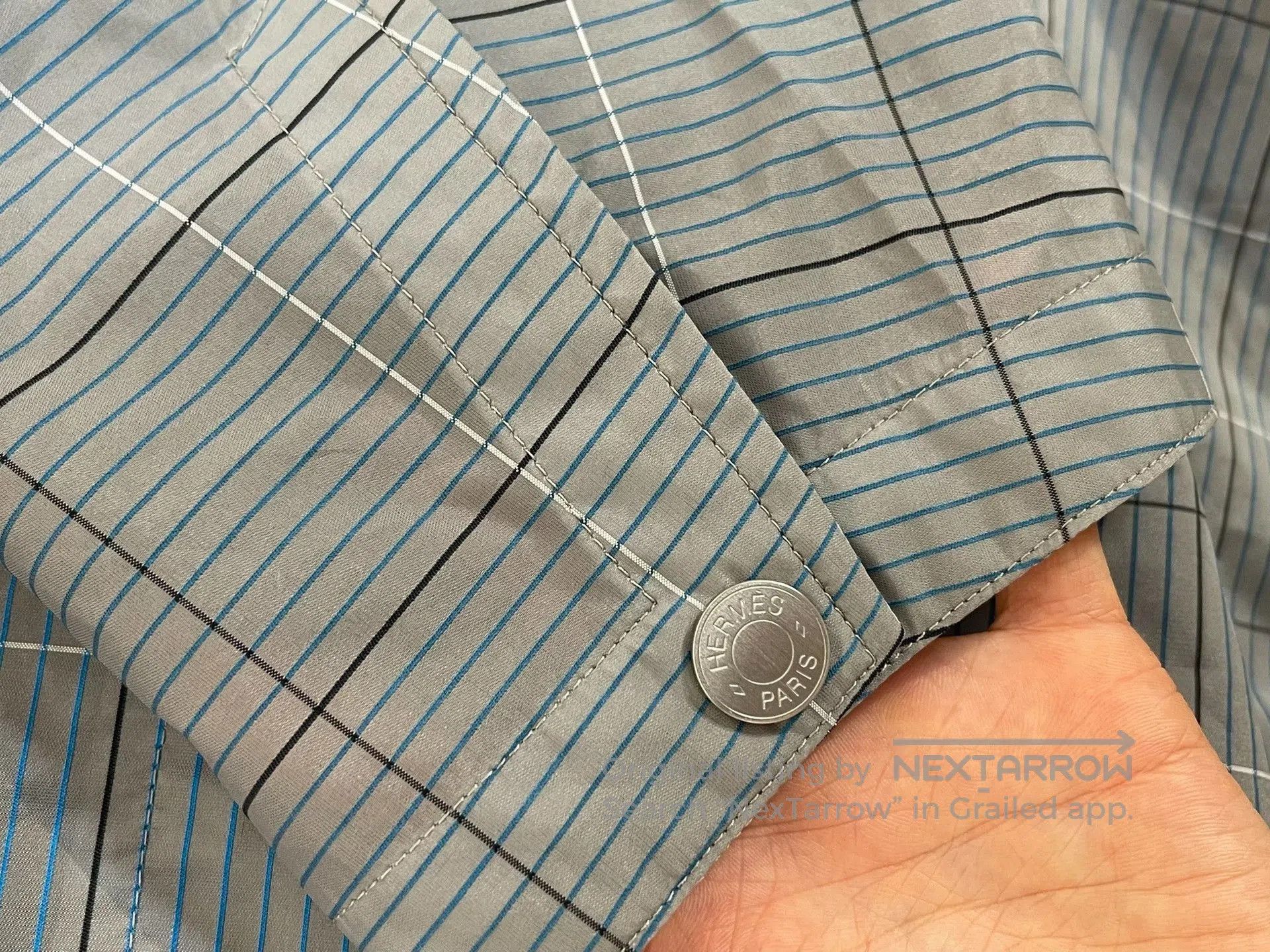 Hermes Hermes Men's Gray Checkered Jacket. Size US M / EU 48-50 / 2 - 4 Thumbnail