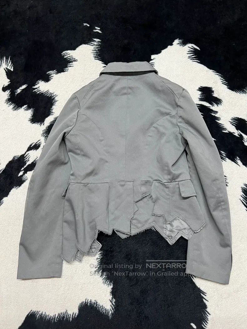 Comme des Garcons Comme des Garcons Teal Inverted Hem Jacket Size S / US 4 / IT 40 - 6 Thumbnail