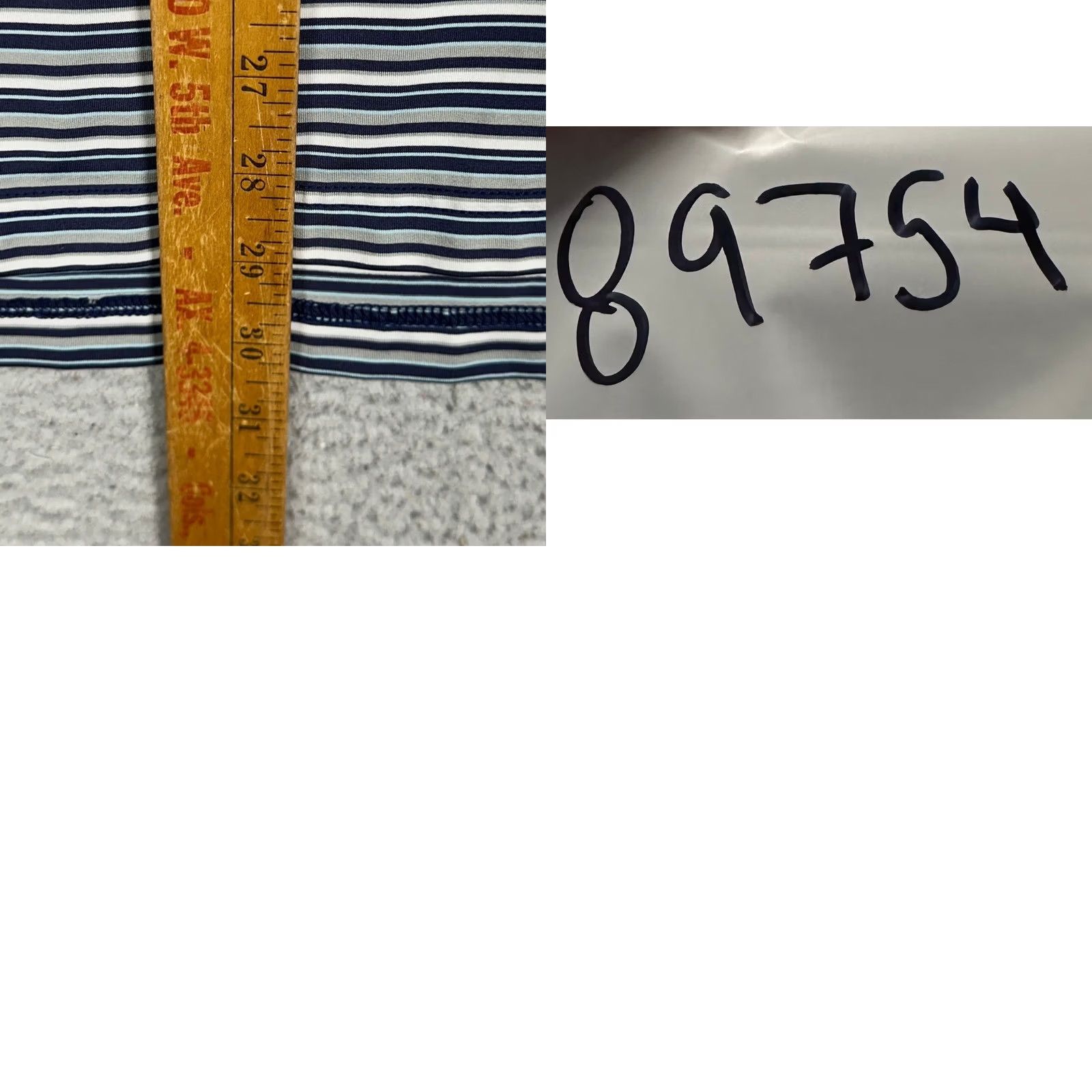 Vintage Straight Down Polo Shirt Mens M Blue Striped Golf Polo Shirt M Vintage No Size US M / EU 48-50 / 2 - 8 Thumbnail