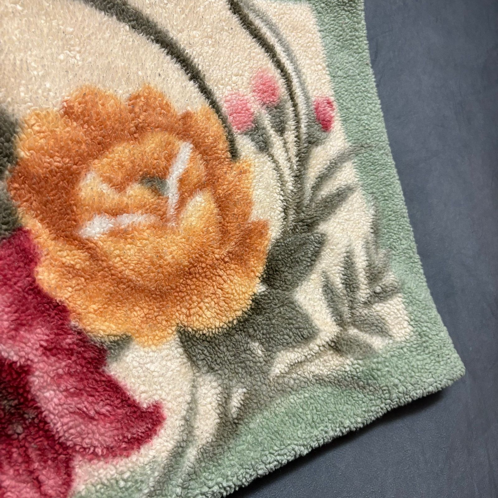Other Vintage Gold Crown Pillowcase Single Burnout Floral Teddy Size ONE SIZE - 6 Thumbnail