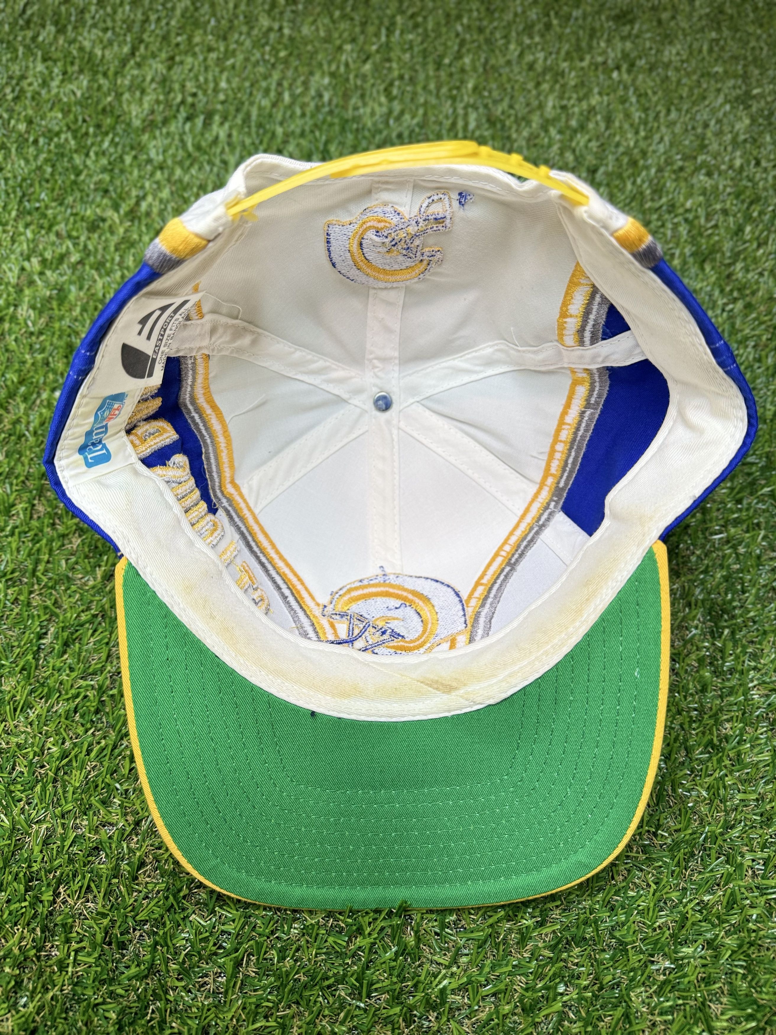 Vintage VTG St.Louis Rams Helmet Pattern Eastport Snapback Hat Size ONE SIZE - 5 Thumbnail