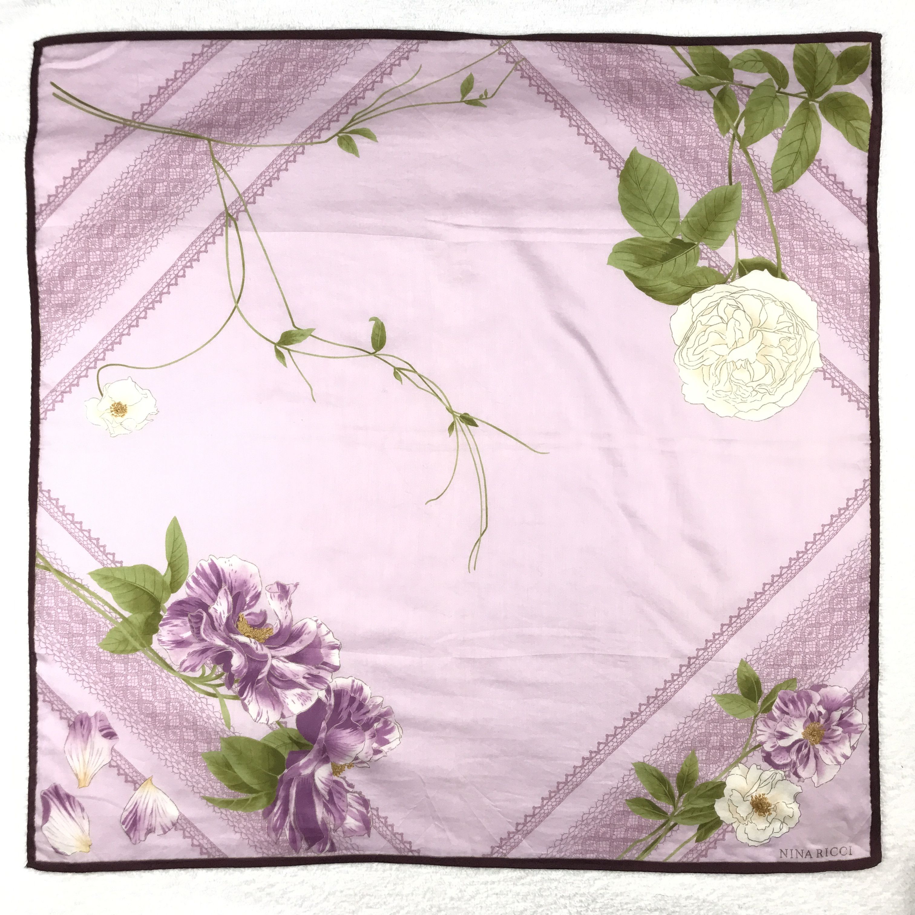 Designer × Japanese Brand × Vintage Vintage Nina Ricci Bandana Neckerchief Handkerchief Size ONE SIZE - 1 Thumbnail