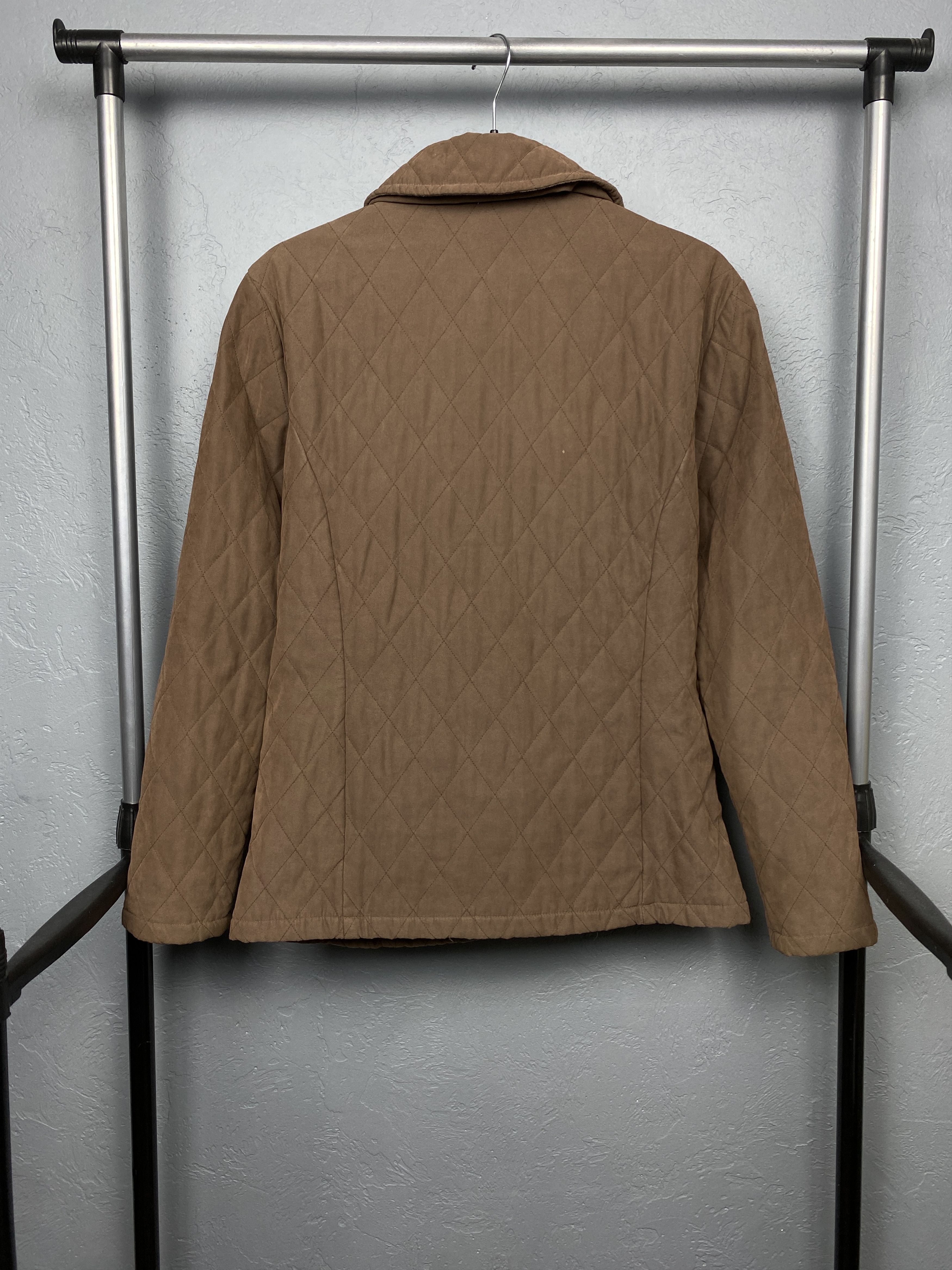 Barbour × Vintage Barbour Vintage Womens Shaped M'Fibre Short Quilted Jacket Size M / US 6-8 / IT 42-44 - 6 Thumbnail