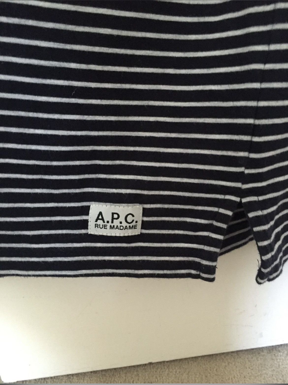 A.P.C. Striped navy sailor style long sleeve shirt Size US S / EU 44-46 / 1 - 2 Thumbnail