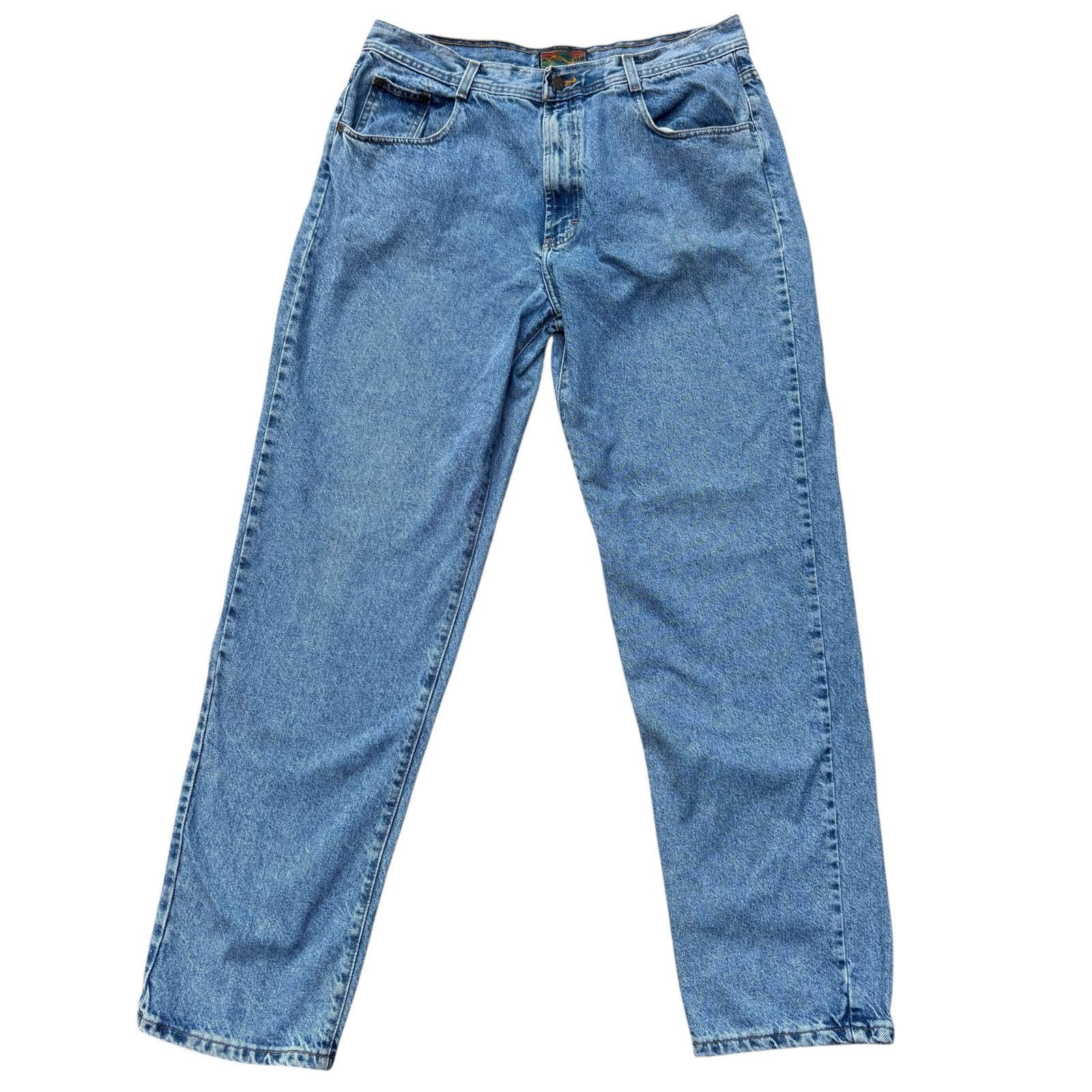 Structure VTG Structure Jeans 38L x 34 Medium Wash Blue Denim Size US 35 - 3 Thumbnail
