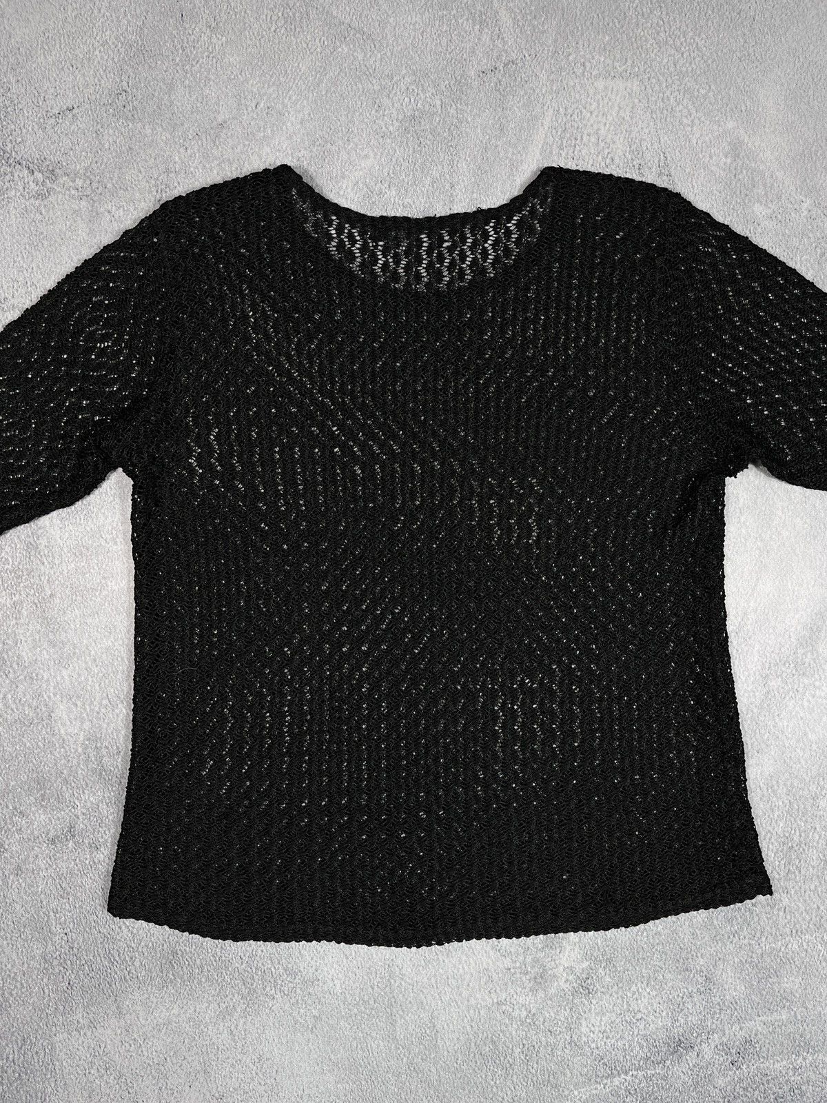 Japanese Brand × Vintage Vintage Y2K style Mesh longsleeve tee Avant Garde opium Size L / US 10 / IT 46 - 5 Thumbnail
