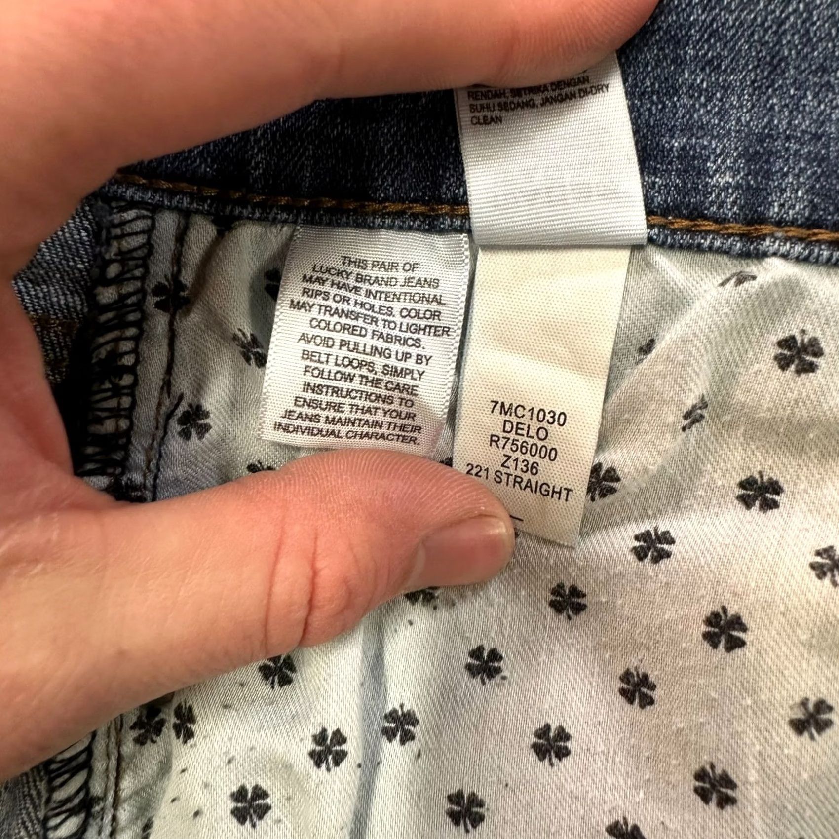 Lucky Brand Lucky Brand 221 Jeans Men 38x32 Straight Denim 5-Pocket Stretch Blue Slim Regular Rise Mid 90s Classic Vintage No Size US 38 / EU 54 - 6 Thumbnail