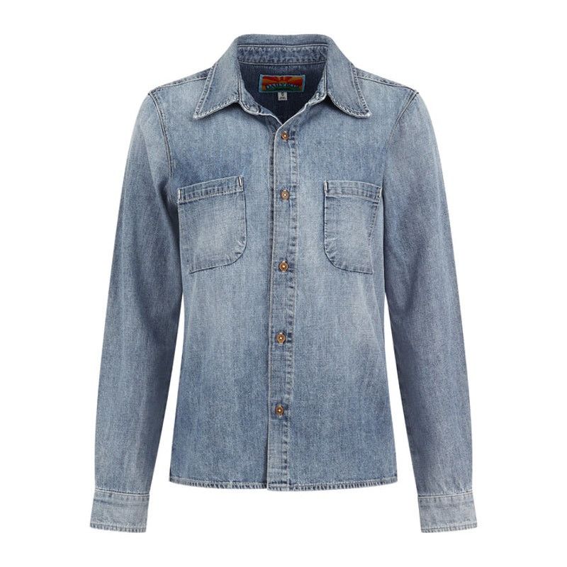 AG Adriano Goldschmied NWT Daily Blue Adriano Goldschmied Birdie Jean Shirt Sz. S Size S / US 4 / IT 40 - 2 Thumbnail