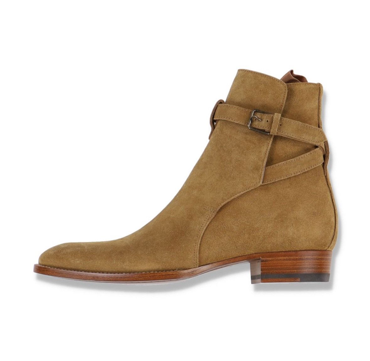 Saint Laurent Paris Saint Laurent Tan Suede Wyatt 30 Jodhpur Boots Size US 12.5 / EU 45-46 - 3 Thumbnail