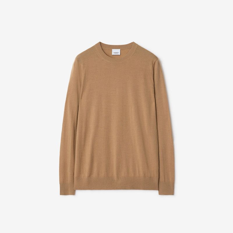 Burberry o1w1db10426 Wool Sweater in Camel Size L / US 10 / IT 46 - 1 Preview