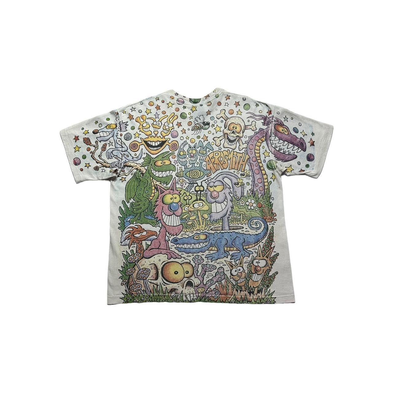 Aerosmith × Liquid Blue × Vintage Vintage Joey Mars Aerosmith AOP T-Shirt Size US XL / EU 56 / 4 - 1 Thumbnail