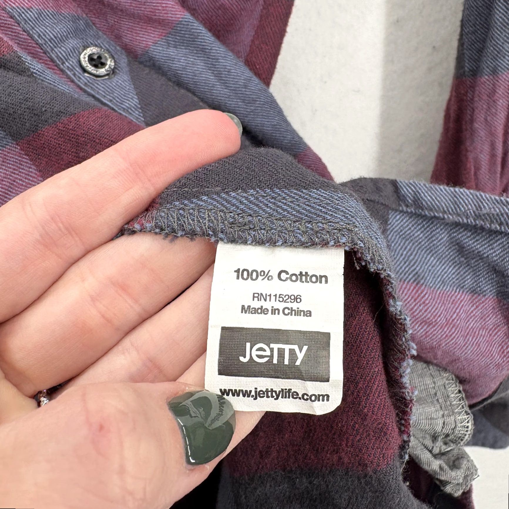 Vintage VINTAGE Jetty Shirt Mens Large Red Gray Plaid Flannel Button Front Long Sleeve Cotton Size US L / EU 52-54 / 3 - 6 Thumbnail
