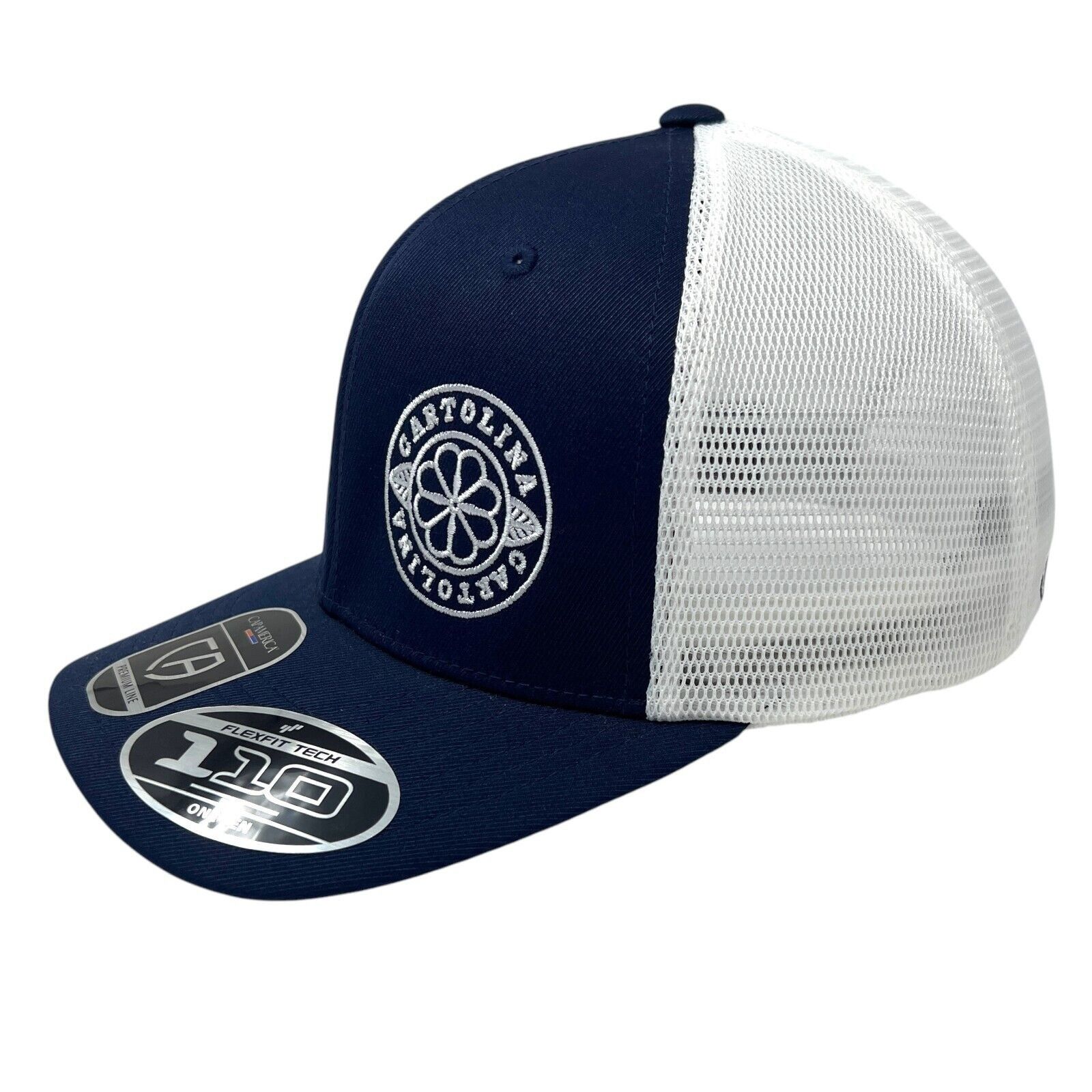 Other NWT CARTOLINA FLORAL Trucker Cap America FLEXFIT 110 Basebal Size ONE SIZE - 2 Thumbnail