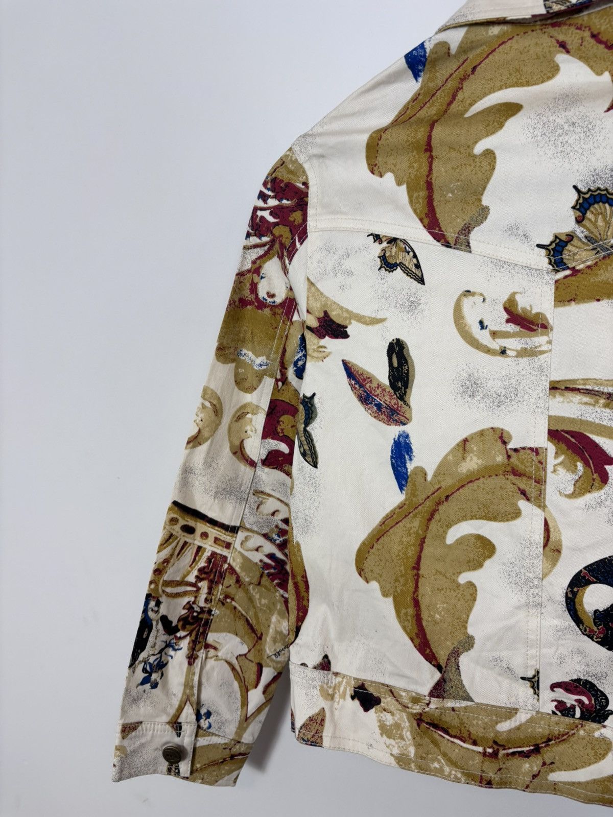 Just Cavalli Just Cavalli Women’s Floral Leaves Butterfly Short Jacket Size M / US 6-8 / IT 42-44 - 20 Thumbnail