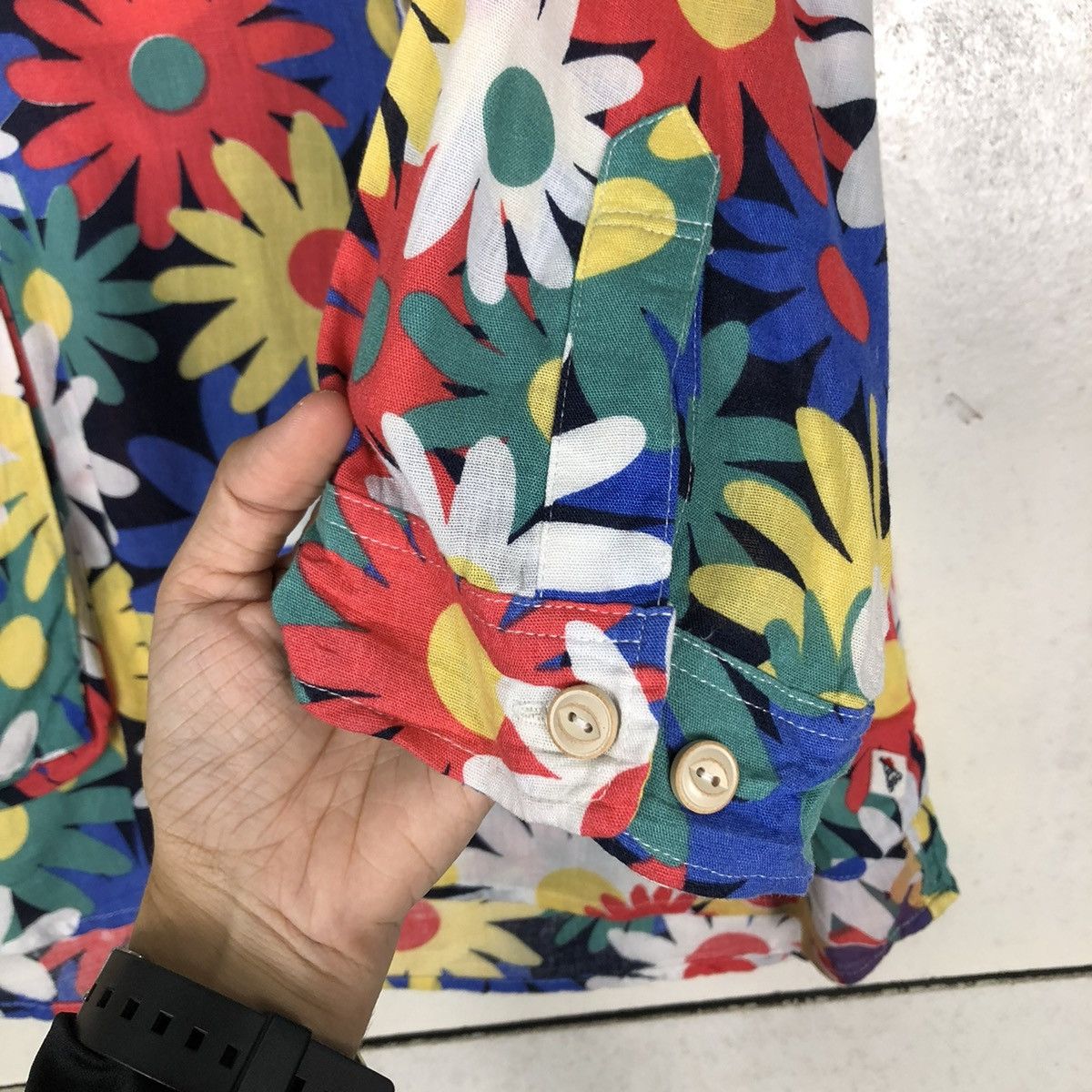 go slow caravan VINTAGE SHIRT CHORE JACKET GO SLOW CARAVAN FULLPRINT FLOWER Size US M / EU 48-50 / 2 - 13 Thumbnail