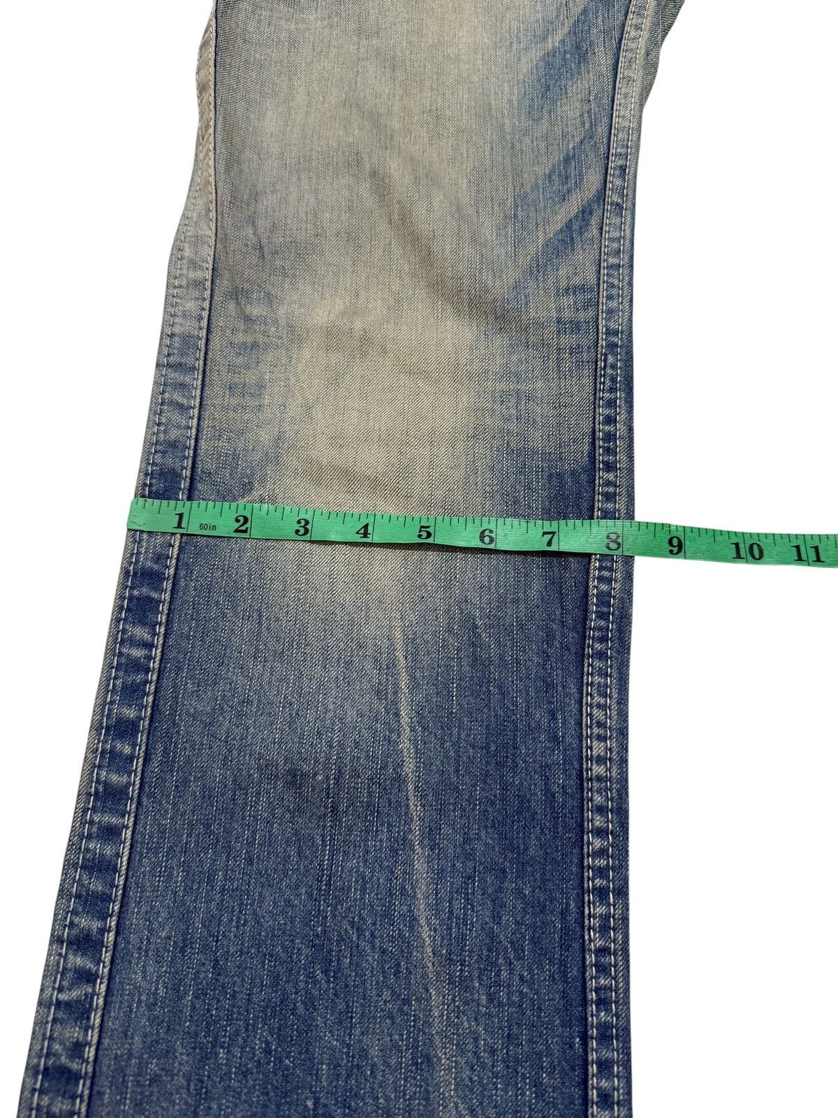 Japanese Brand Flared Jeans Blue Way Japan Acid Wash Rare Design Boot Cut Size US 30 / EU 46 - 17 Thumbnail
