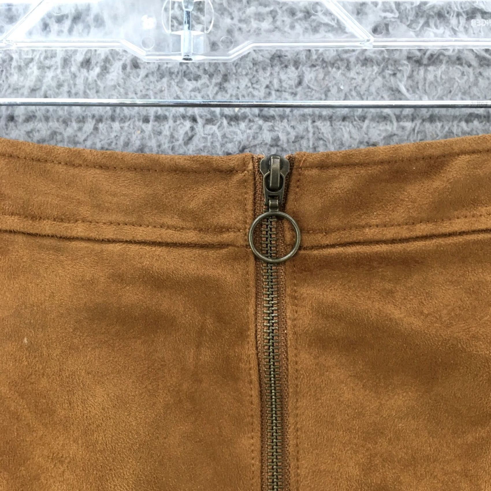 Old Navy Old Navy Skirt Womens 6 A-Line Mini Brown Front Pockets Zip Back Casual Mid Rise- Denim, Polyester, Short Skirt, Regular Size 6 Womens Size 28" / US 6 / IT 42 - 6 Thumbnail