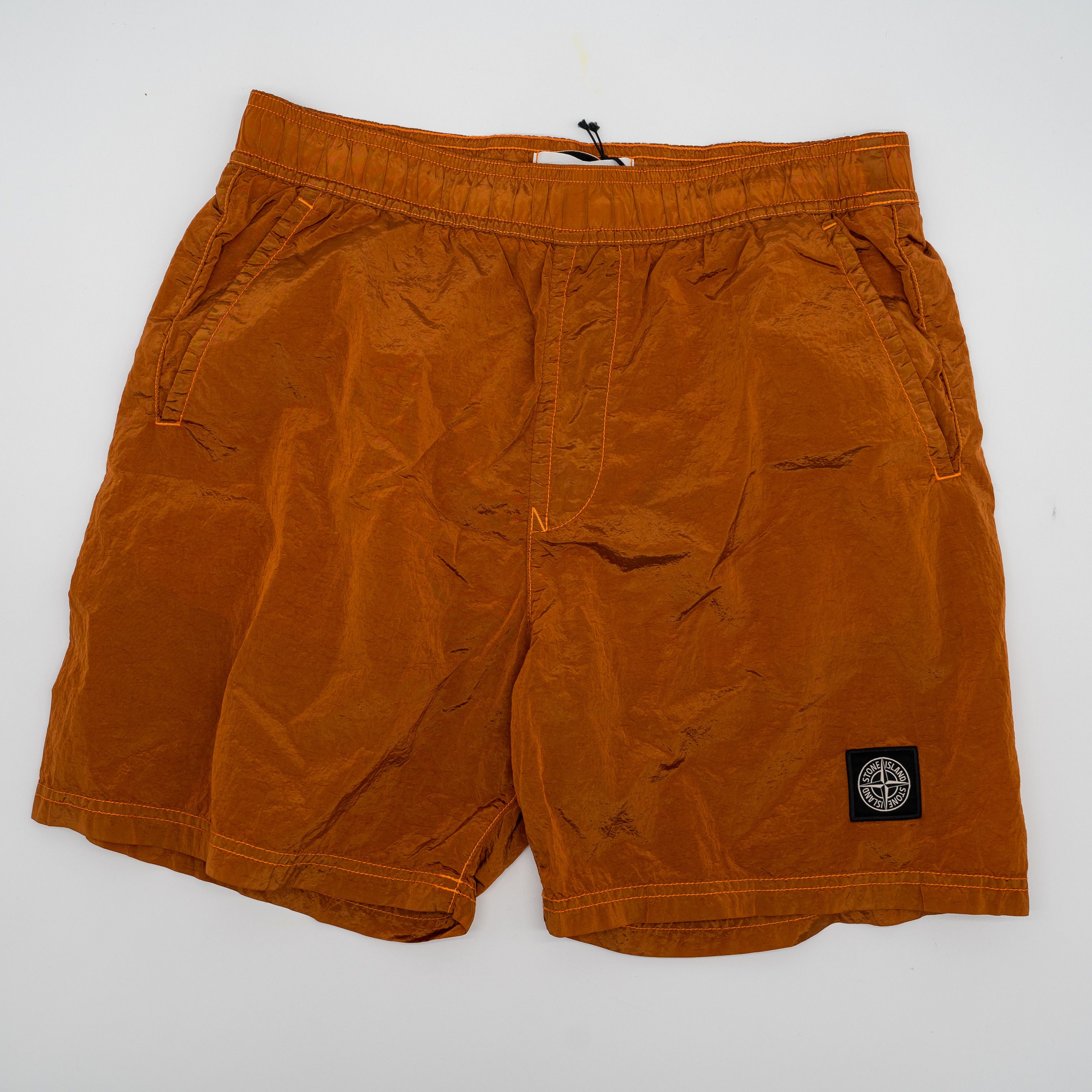 Stone Island S Stone Island Nylon Metal Swim Shorts Arancio Orange Size US 30 / EU 46 - 1 Thumbnail