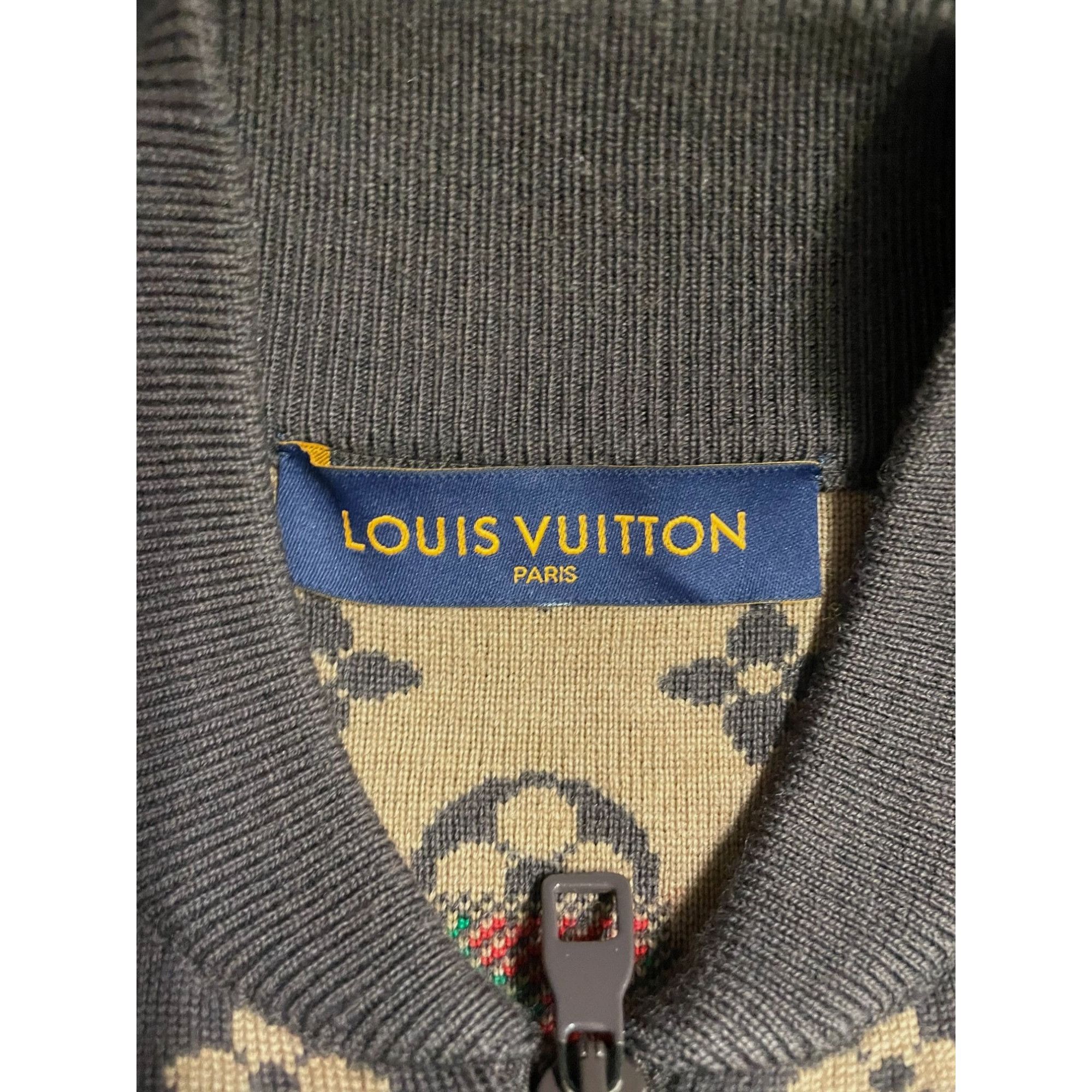 Louis Vuitton Louis Vuitton X NBA Monogram Wool Knit Jacket With Multicolo Size US S / EU 44-46 / 1 - 5 Thumbnail