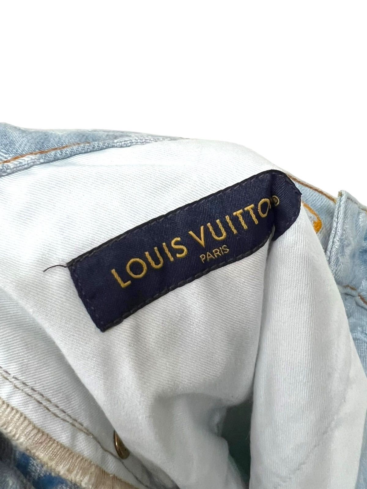 Louis Vuitton × Tyler The Creator Louis Vuitton X Tyler 32 Craggy Blue Monogram Denim Jeans Size US 32 / EU 48 - 9 Thumbnail