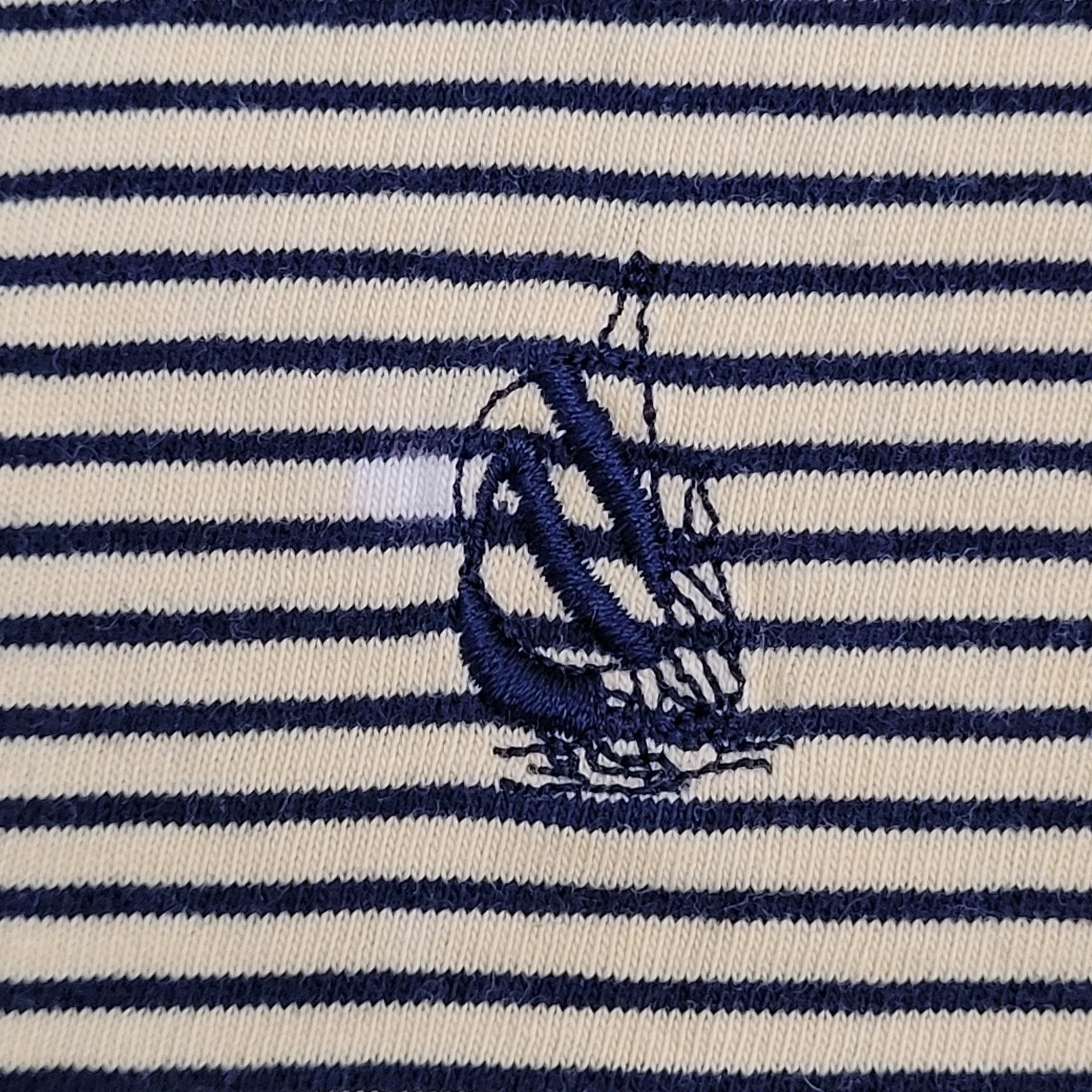 Nautica VTG Y2K Nautica T-Shirt XL Yellow Blue Pin Stripes USA Size US XL / EU 56 / 4 - 11 Thumbnail