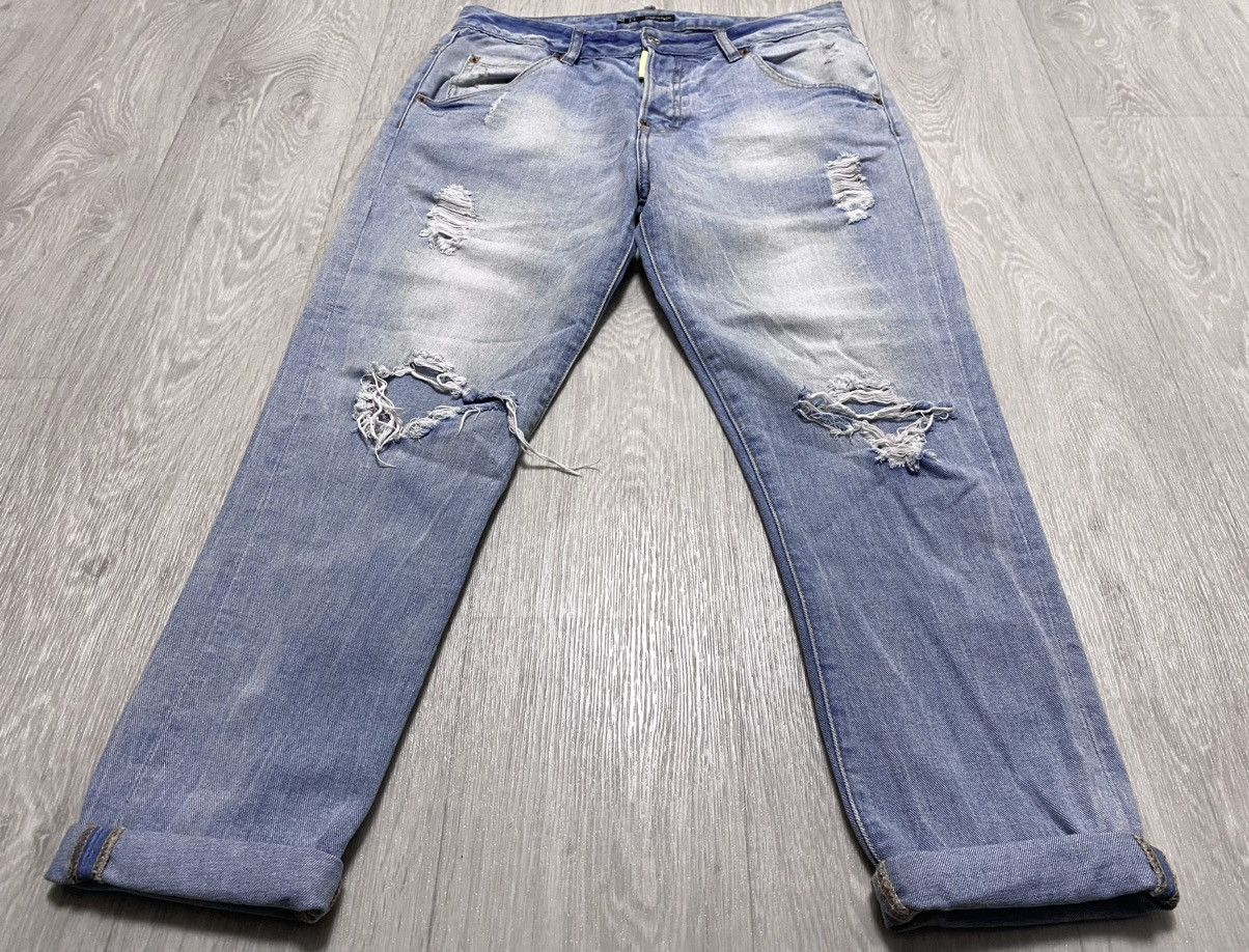 Dsquared2 Women’s Dsquared2 Washed Torn Distressed Jeans Denim Dyed Size 28" / US 6 / IT 42 - 6 Thumbnail