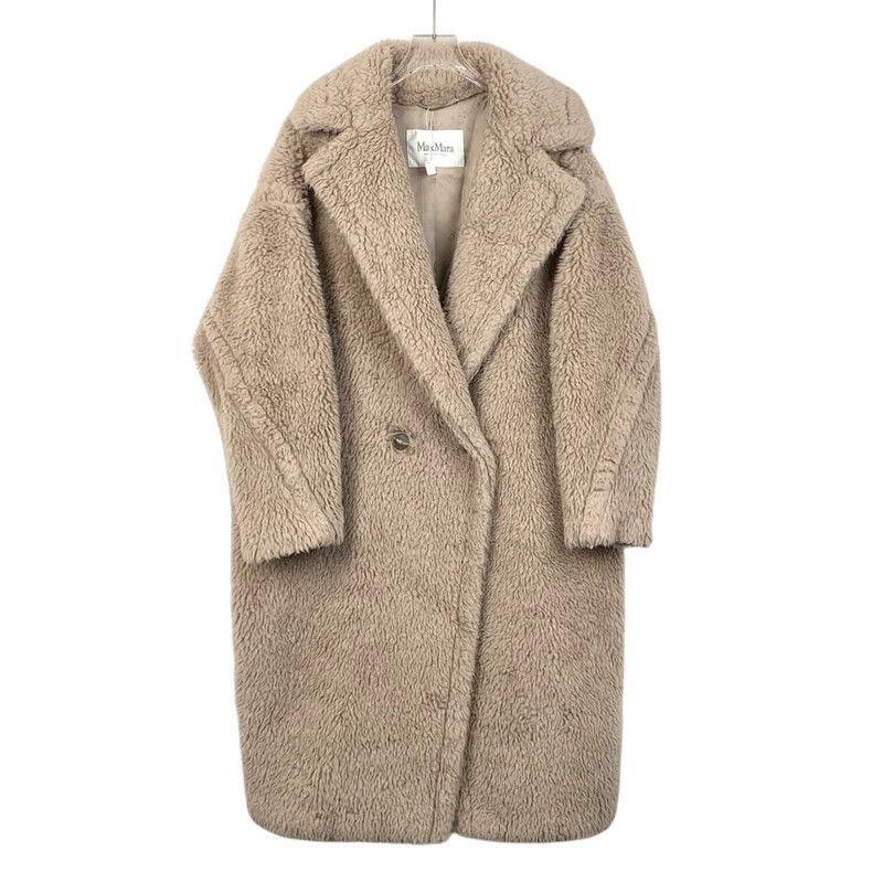 Max Mara Max Mara Teddy Apricot Alpaca Teddy Lapel Double-Breasted Size S / US 4 / IT 40 - 1 Thumbnail