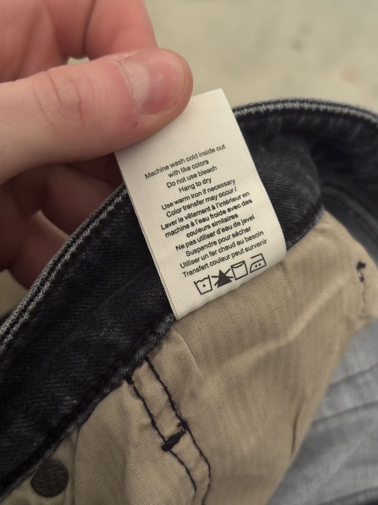 Rag & Bone Rag & Bone Grey Denim Jeans (Fit 3 Classic) Size US 33 - 6 Thumbnail