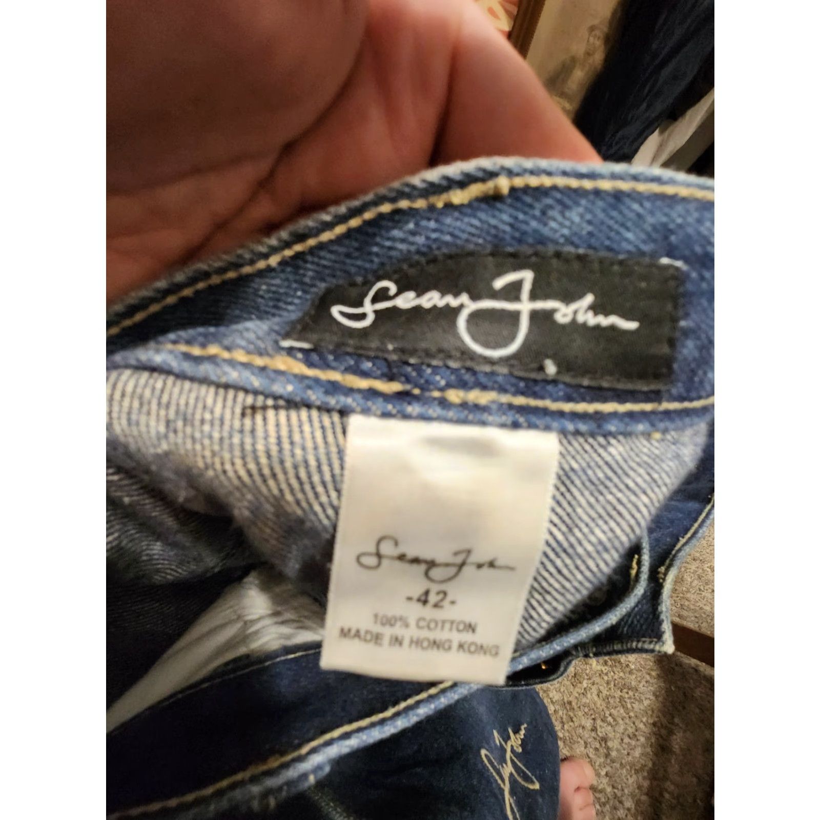 Sean John VINTAGE Sean John Grunge Skater Shorts Carpenter Denim Wide Leg Men 42 Blue Size US 42 / EU 58 - 3 Thumbnail