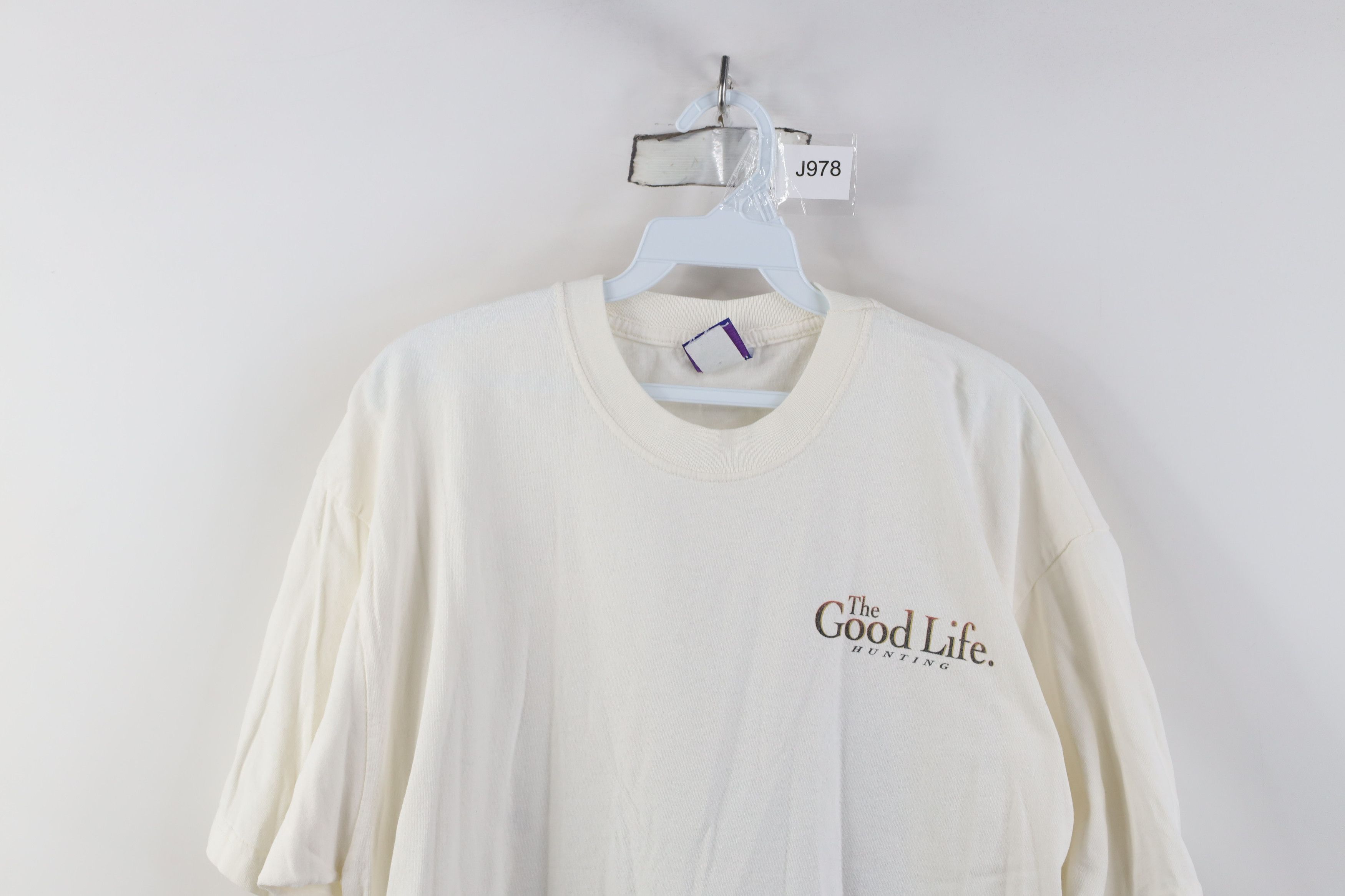 Vintage Vintage 90s Streetwear Life Hunting Nature Deer Buck T-Shirt Size US XL / EU 56 / 4 - 2 Thumbnail
