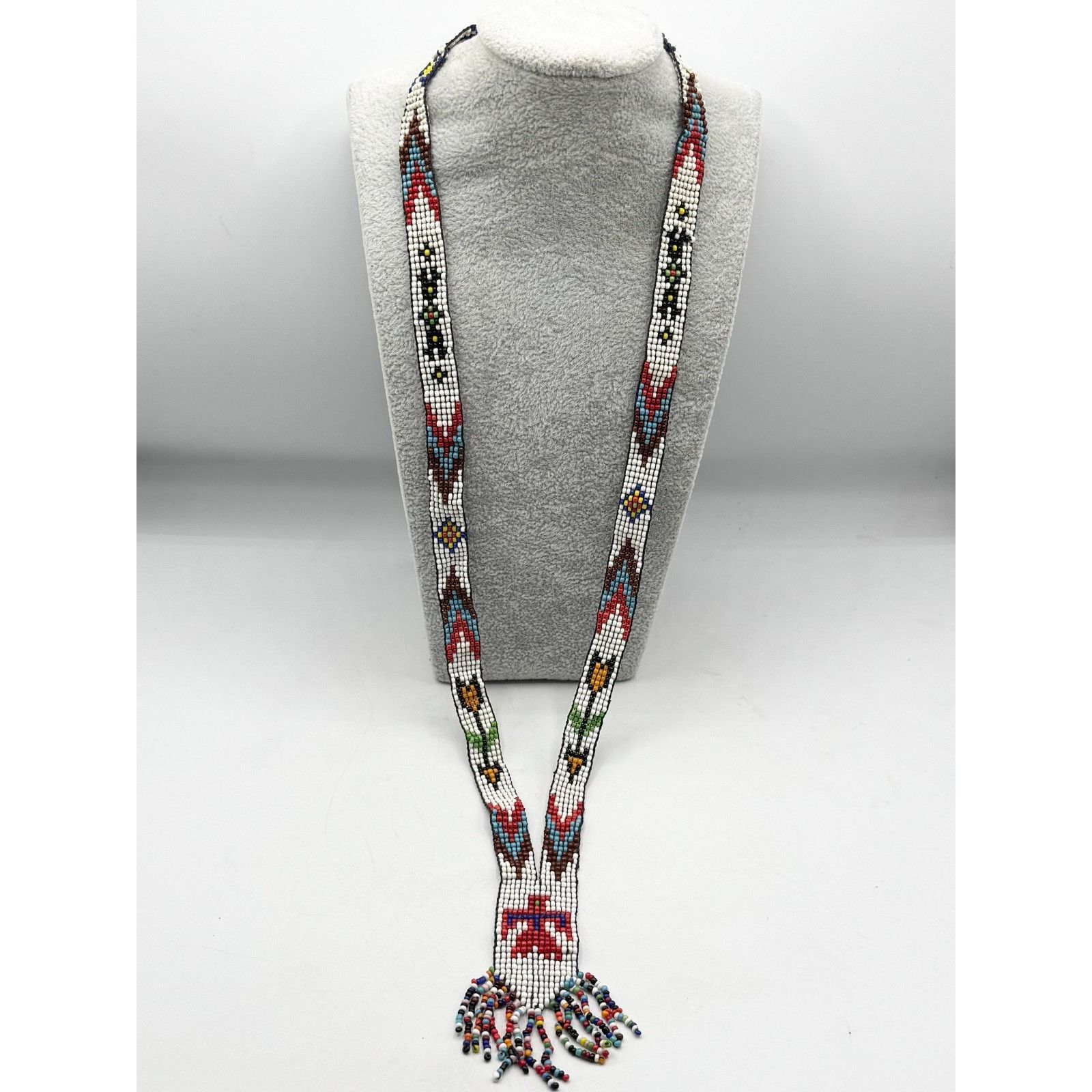 Vintage Vintage hand beaded seed bead tassel necklace Size ONE SIZE - 1 Thumbnail