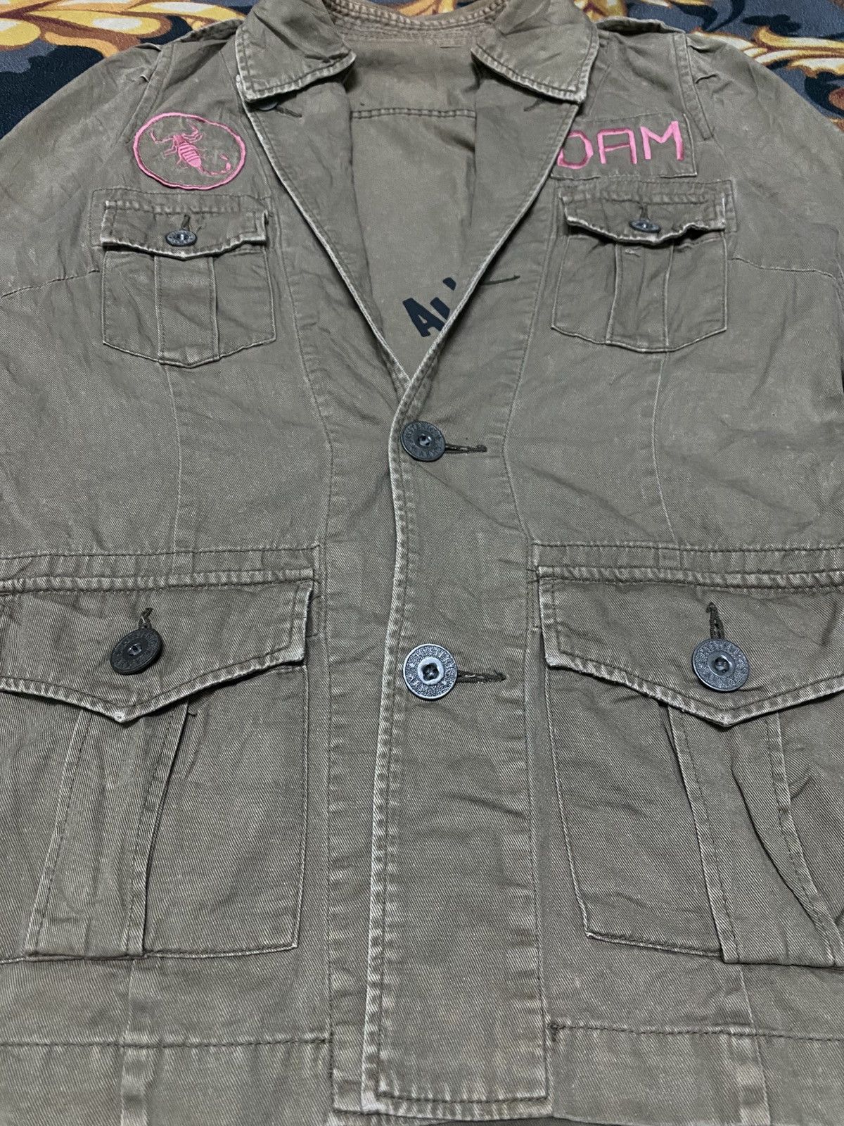 Hysteric Glamour Hysteric Glamour Peanut Butter Motherfxxker Army Jacket Size US S / EU 44-46 / 1 - 4 Thumbnail