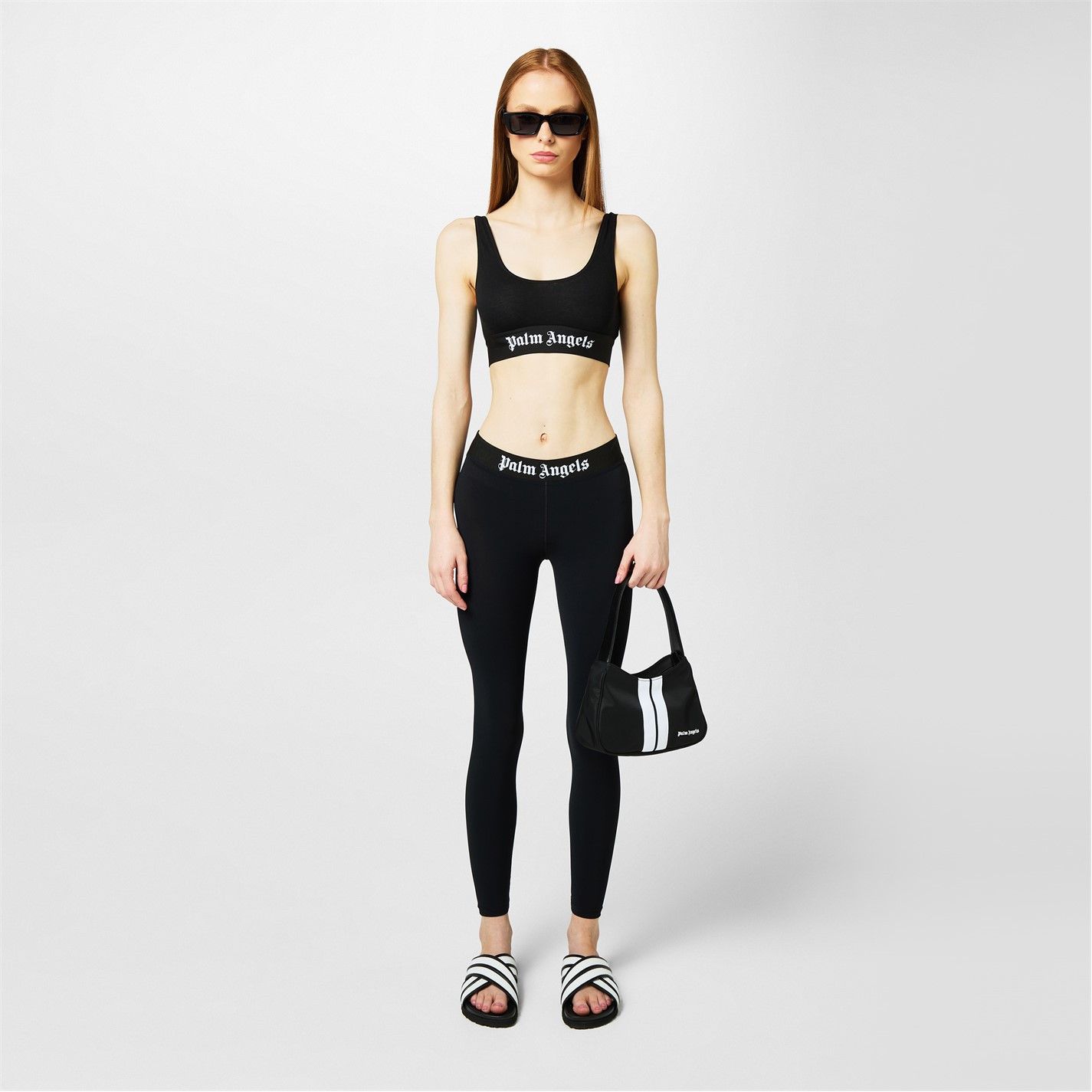 Palm Angels o1g2r1mq0325 Logo Legging in Black Size 25" / US 0 / IT 36 - 6 Thumbnail
