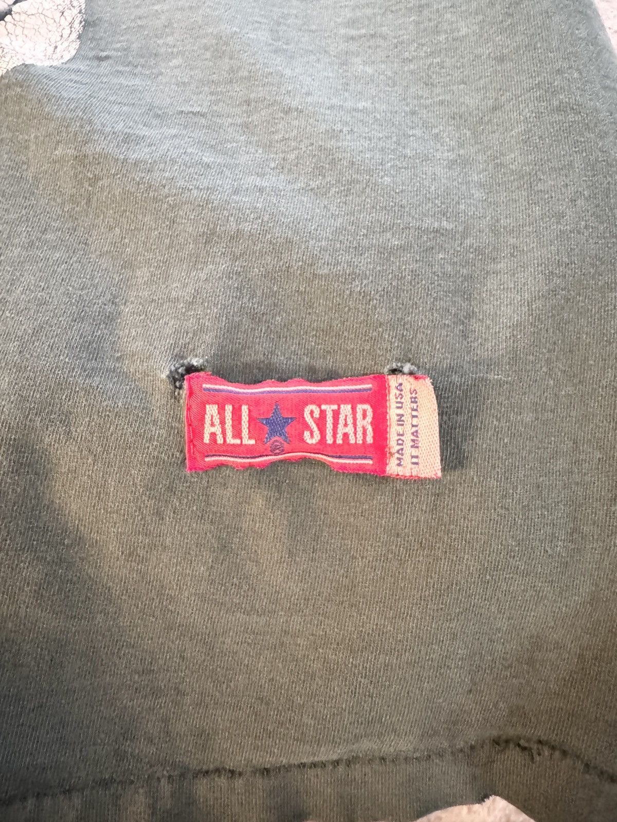 Converse × Vintage Vintage 90’s Converse Chuck Taylor High Graphic Tee Faded Size US XL / EU 56 / 4 - 4 Thumbnail