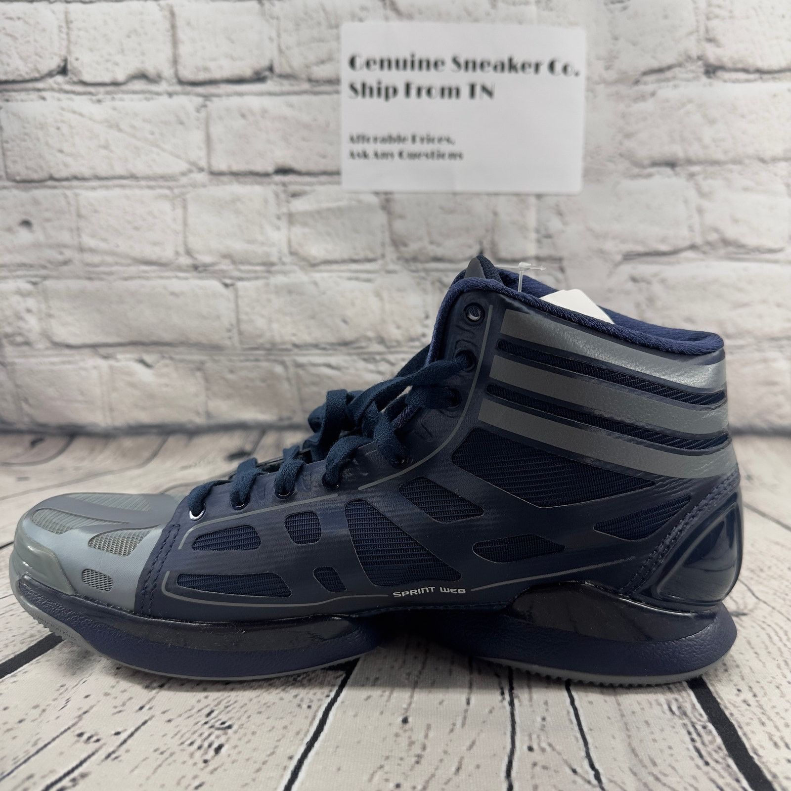 Adidas Adidas Adizero Super Light Basketball Shoe Navy Blue Men 8.5 Size US 9 / EU 42 - 10 Thumbnail