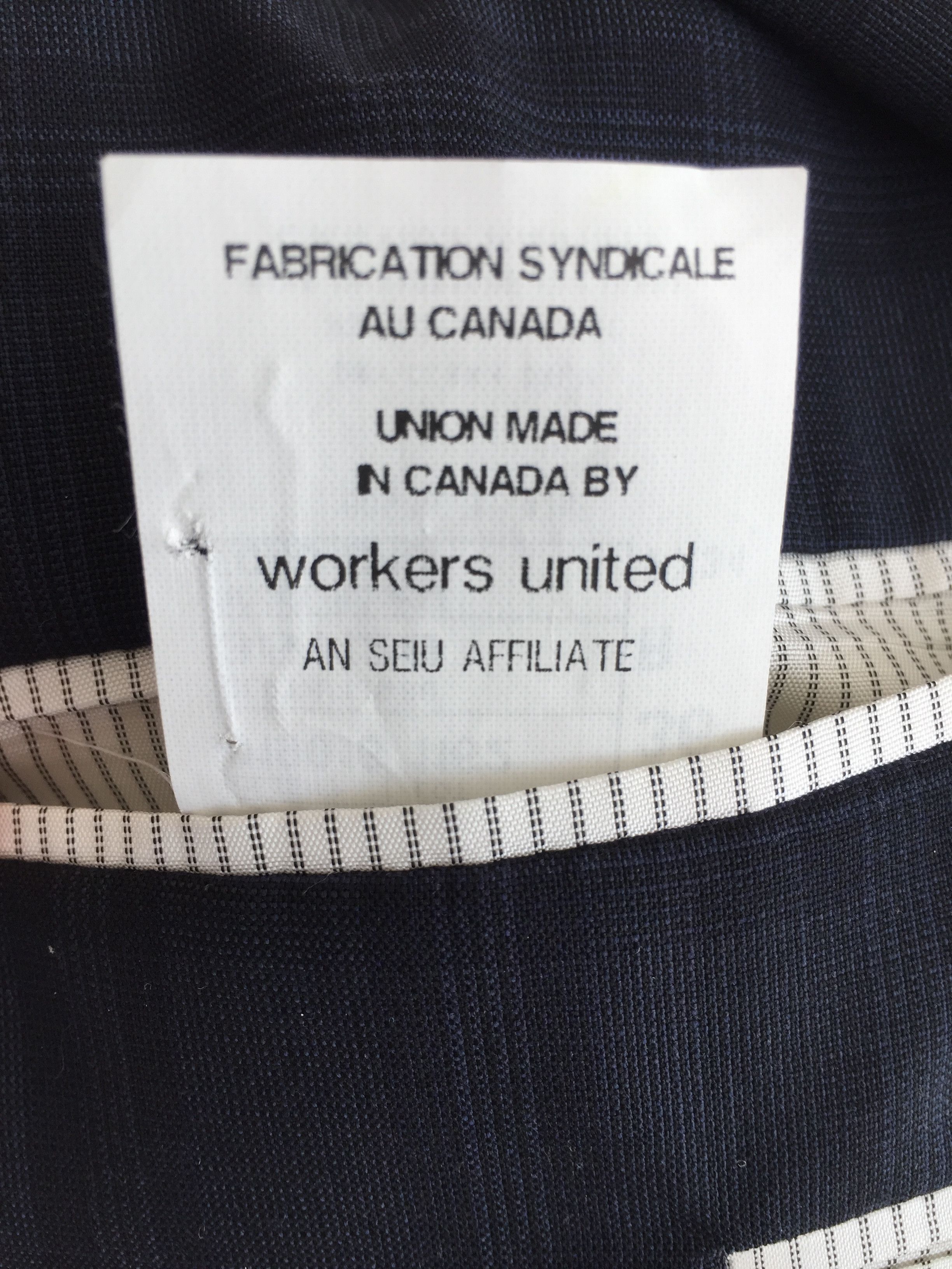 Saks Fifth Avenue “Modern-Fit Check Wool Blazer” Size 36R - 7 Thumbnail