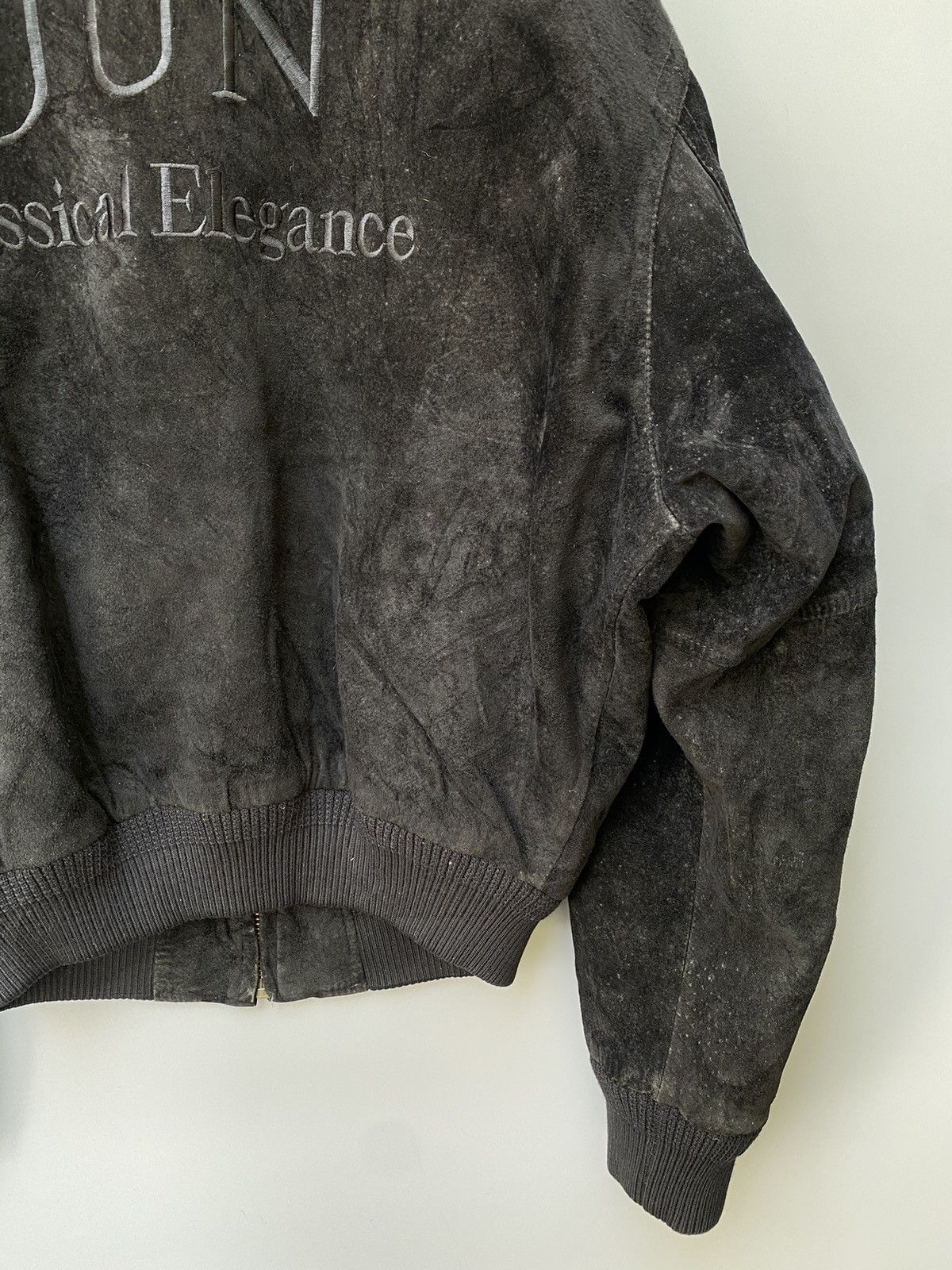 Japanese Brand × Jun Takahashi 90s Junmen by Jun Takahashi Leather Bomber Jacket Size US M / EU 48-50 / 2 - 4 Thumbnail