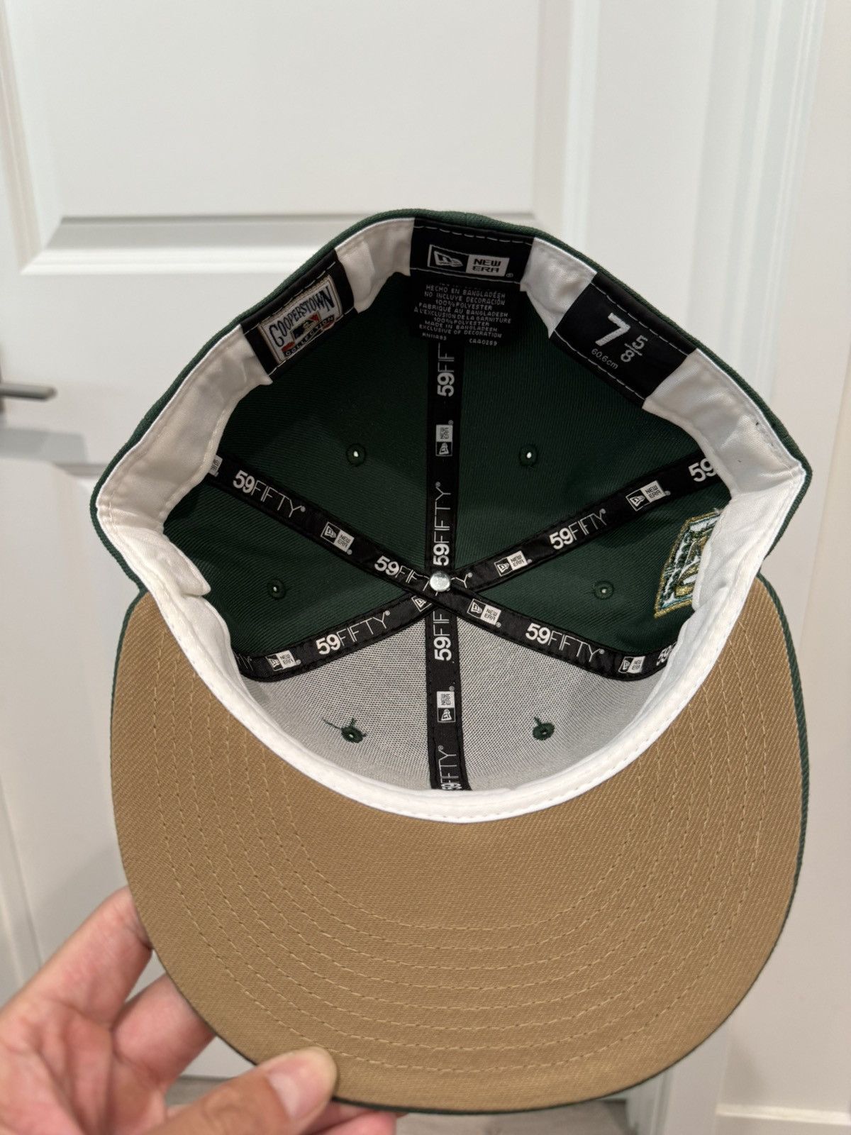 New Era Oakland Athletics 50th Anni Patch Upside Down A's 5/8 Size ONE SIZE - 3 Thumbnail