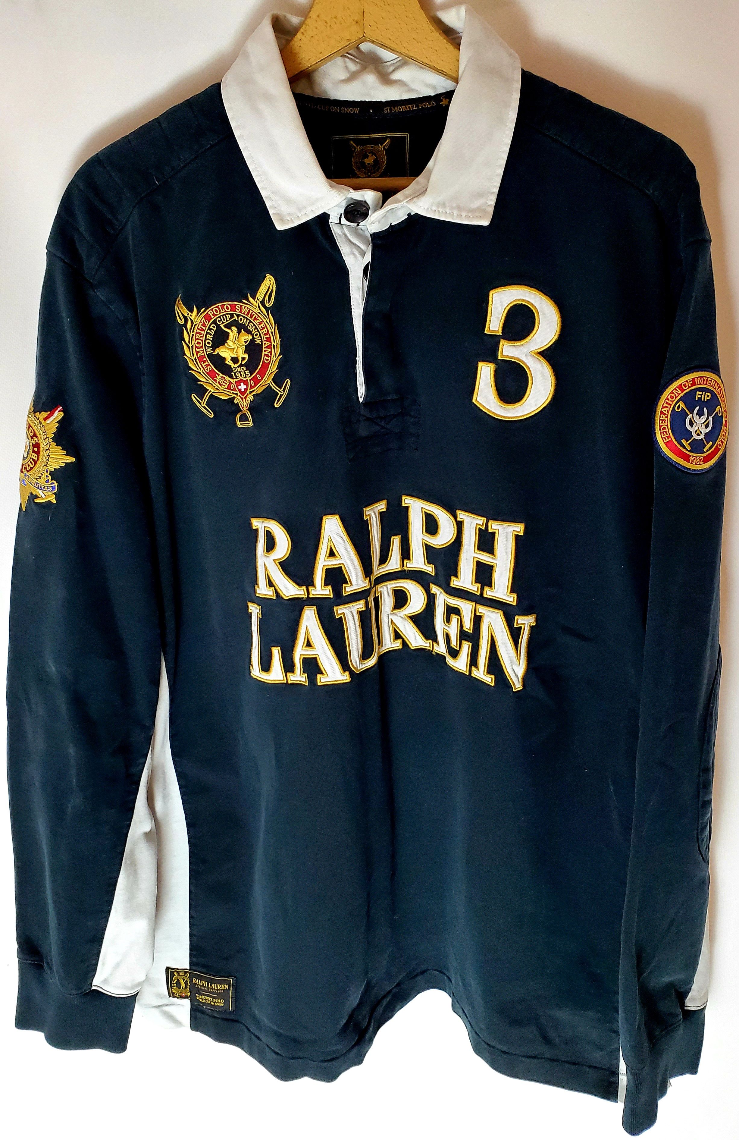 Polo Ralph Lauren × Ralph Lauren Polo Ralph Lauren St. Moritz Polo World Cup Rugby Shirt XXl Size US XXL / EU 58 / 5 - 1 Thumbnail