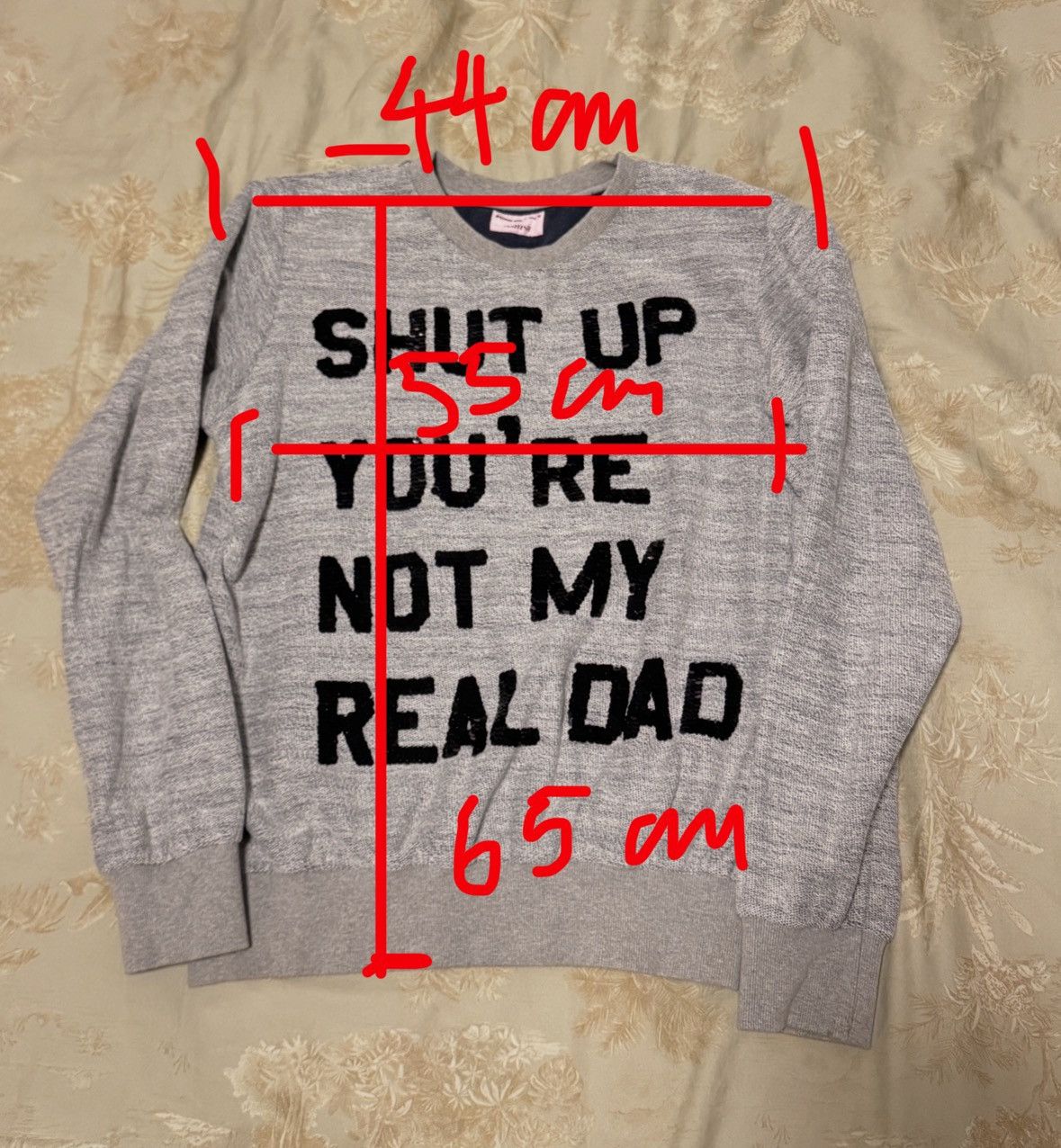 ASHISH Ashish Sequins Shut up you re not my real dad sweater Size US M / EU 48-50 / 2 - 9 Thumbnail