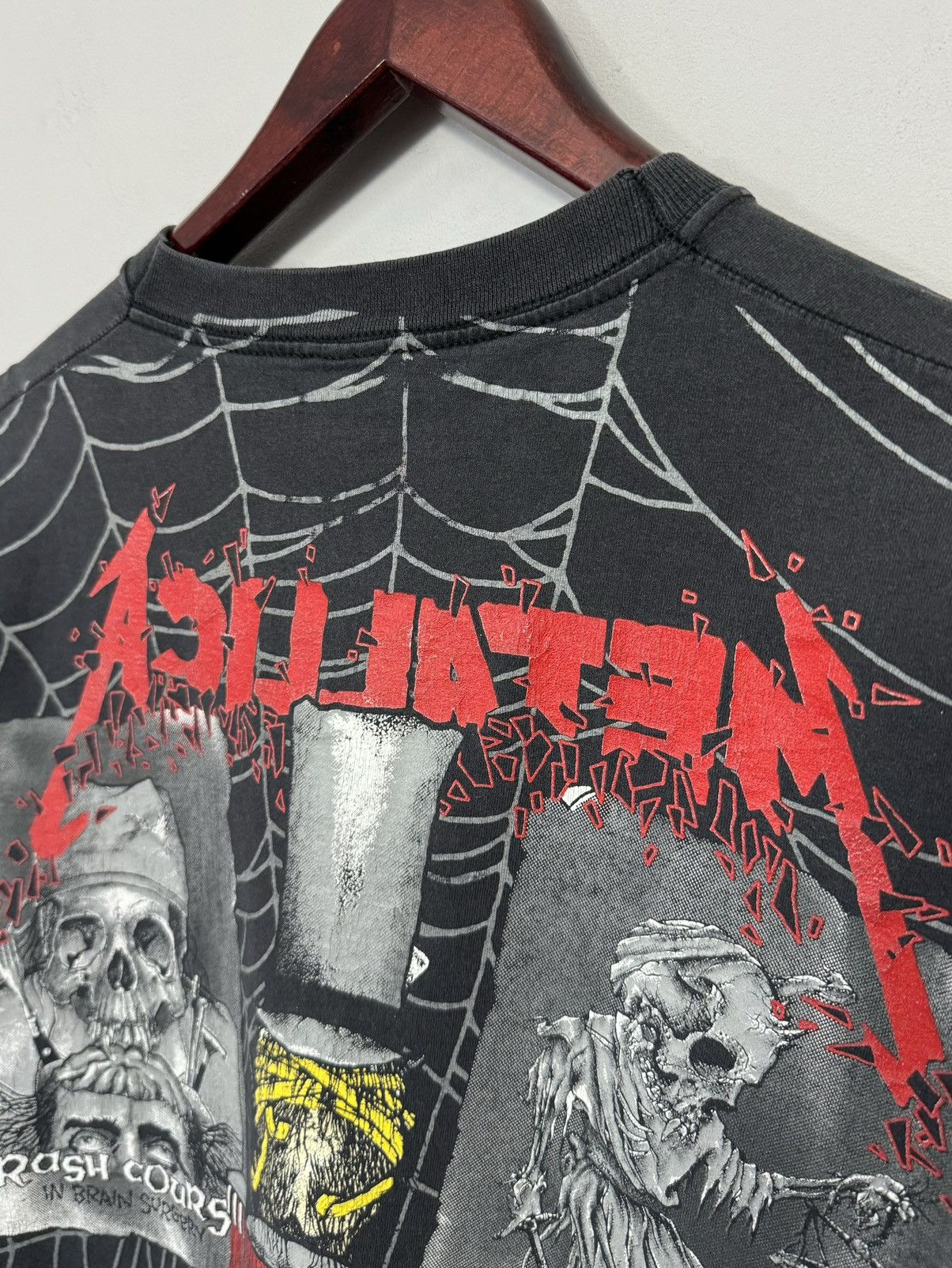Band Tees × Metallica × Vintage Vintage Metallica 1992 Pushead All Over Print T-shirt Size US L / EU 52-54 / 3 - 10 Thumbnail