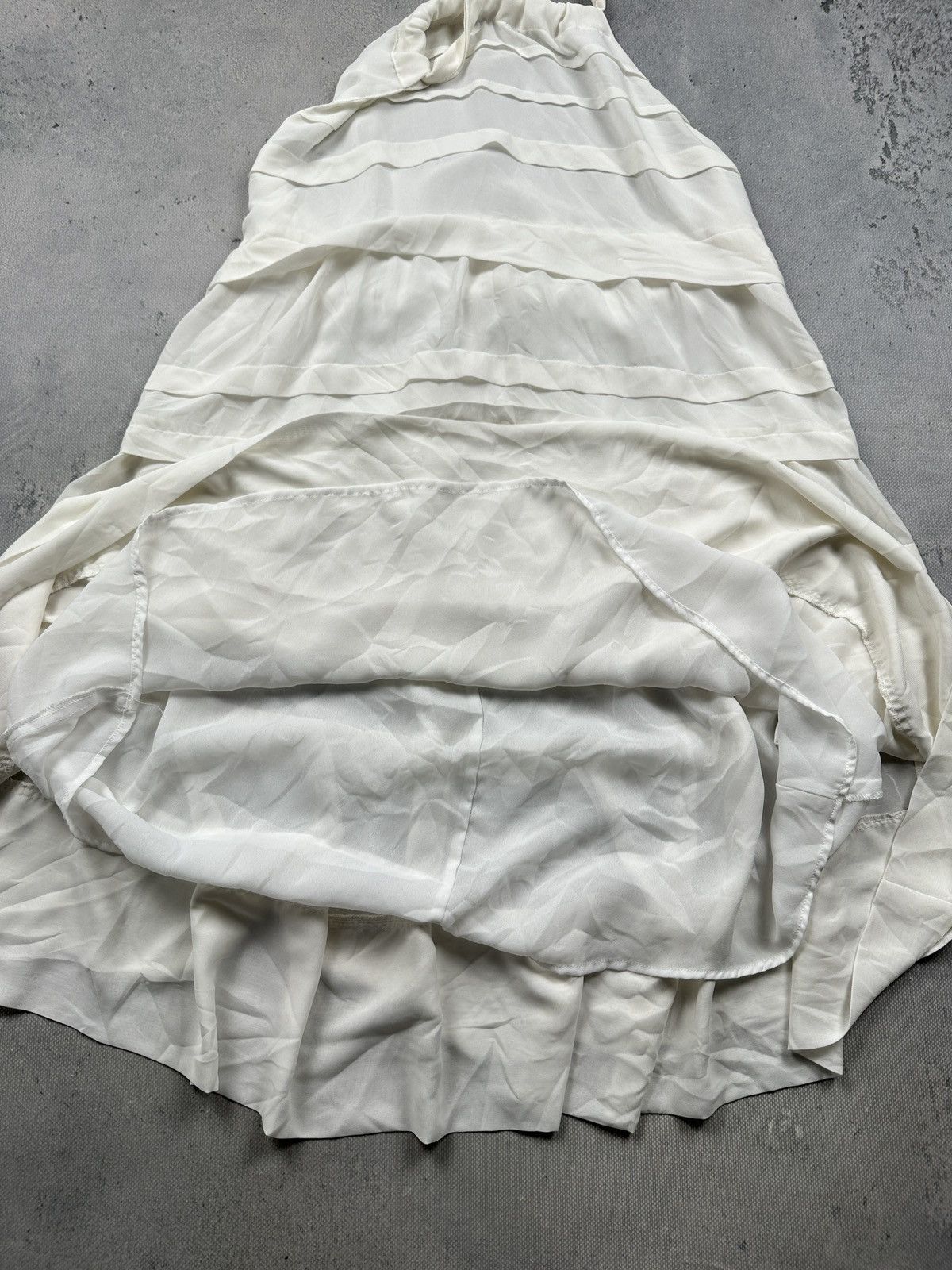 H&M H&M Conscious Collection Halter Tiered White Fairy Dress y2k Size XL / US 12-14 / IT 48-50 - 14 Thumbnail