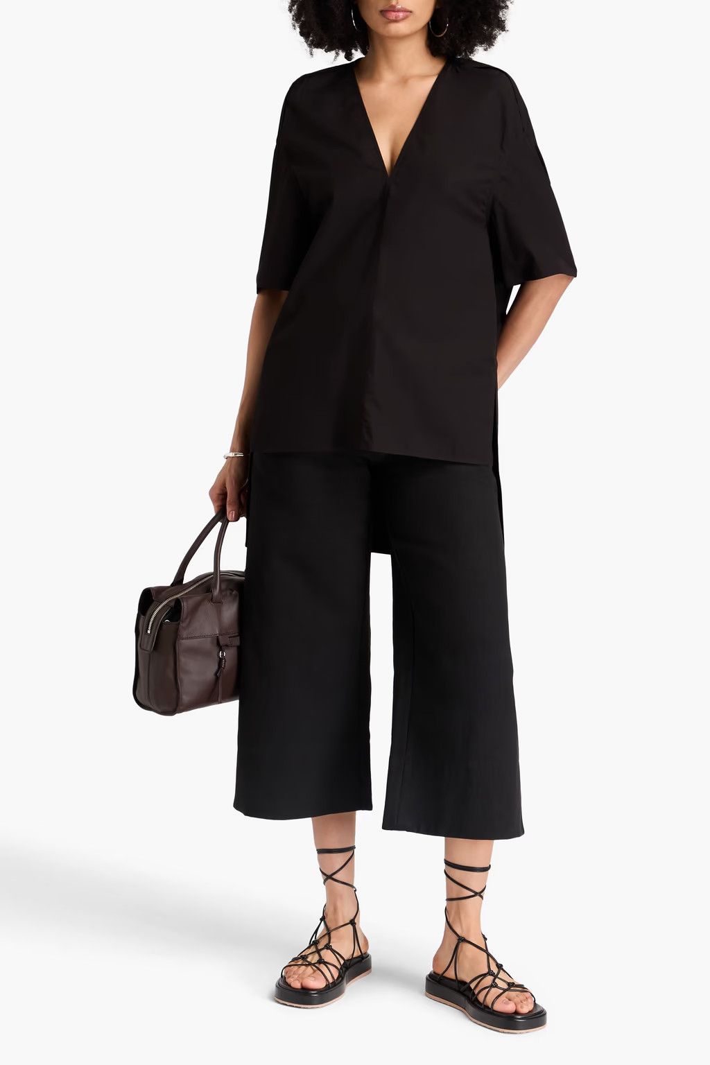 Rick Owens o1y0126 Blouse in Black Size S / US 4 / IT 40 - 2 Thumbnail